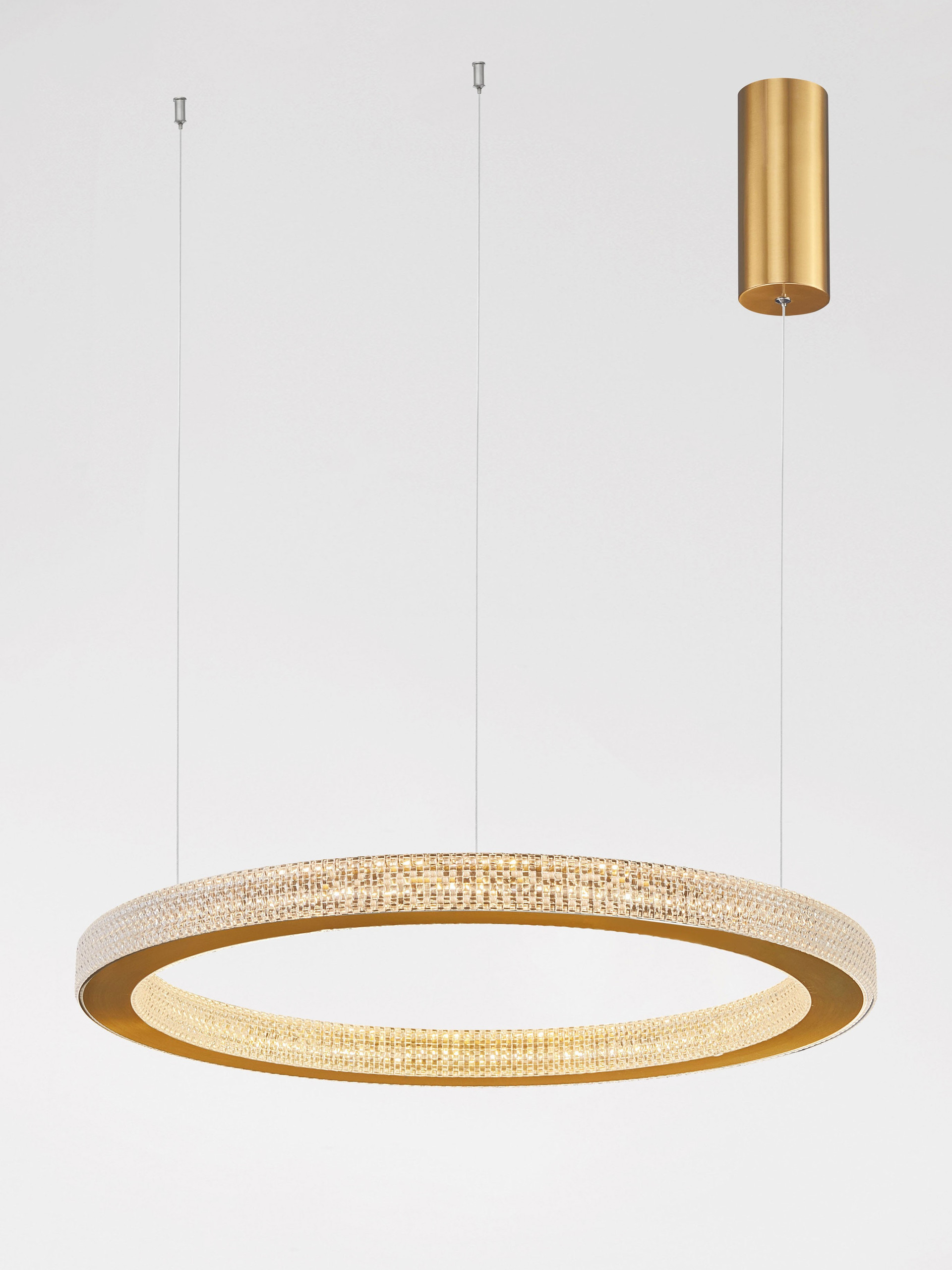 FIORE | H 120 D 60 cm | 60 W | 3000 K | 3530 lm | IP20 | Brass | Aluminum/Acrylic