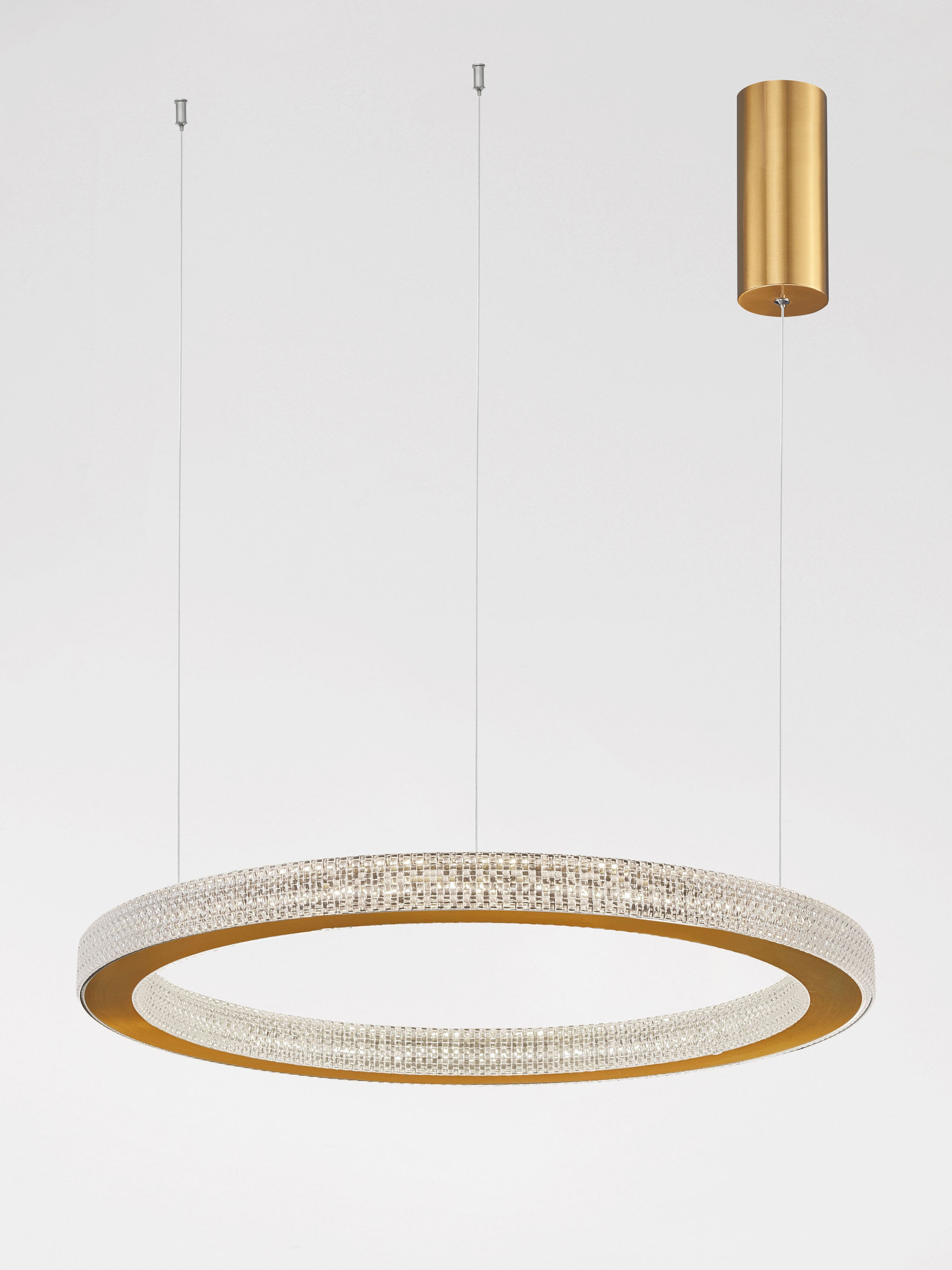FIORE | H 120 D 60 cm | 60 W | 3000 K | 3530 lm | IP20 | Brass | Aluminum/Acrylic