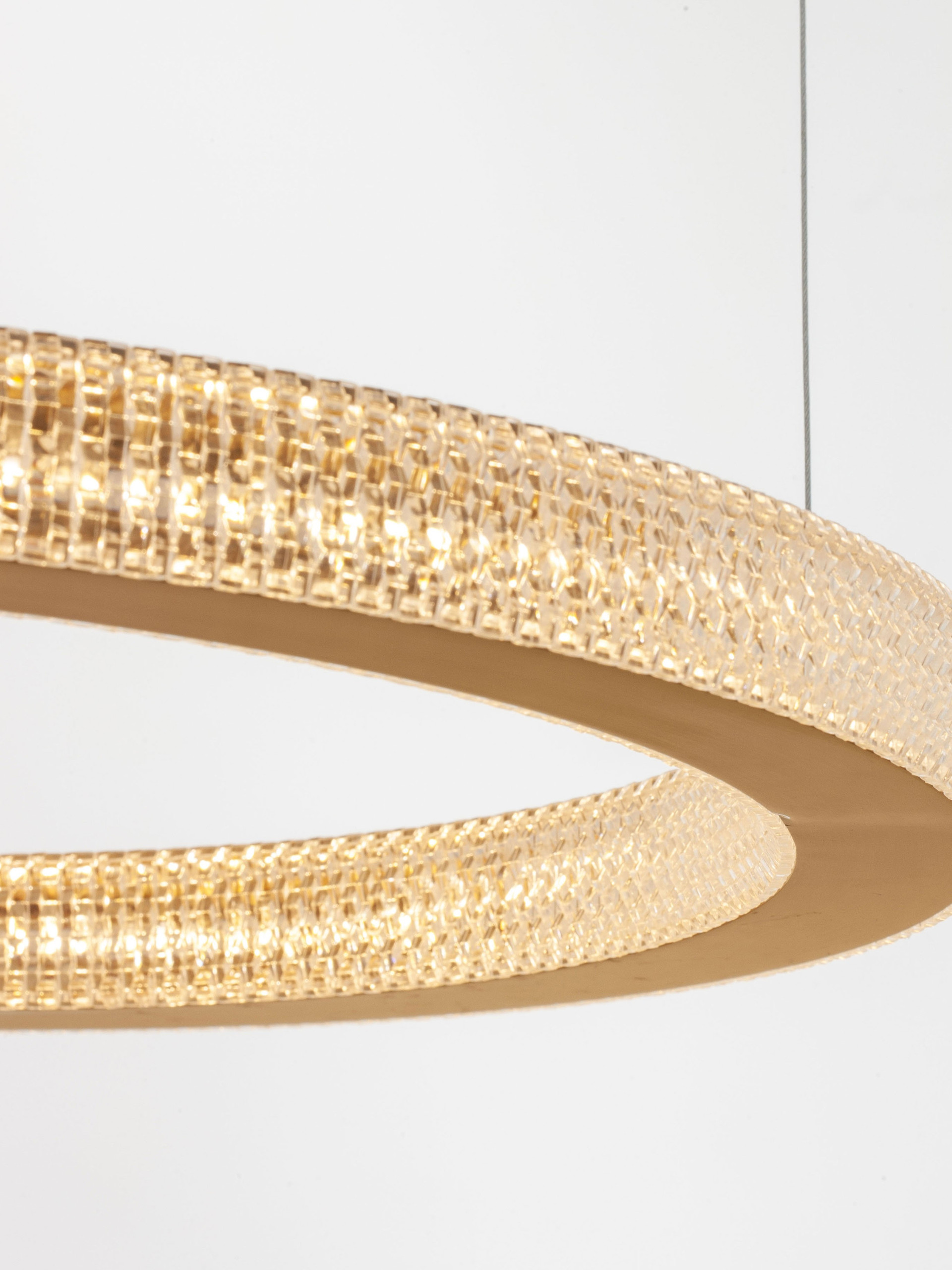 FIORE | H 120 D 60 cm | 60 W | 3000 K | 3530 lm | IP20 | Brass | Aluminum/Acrylic