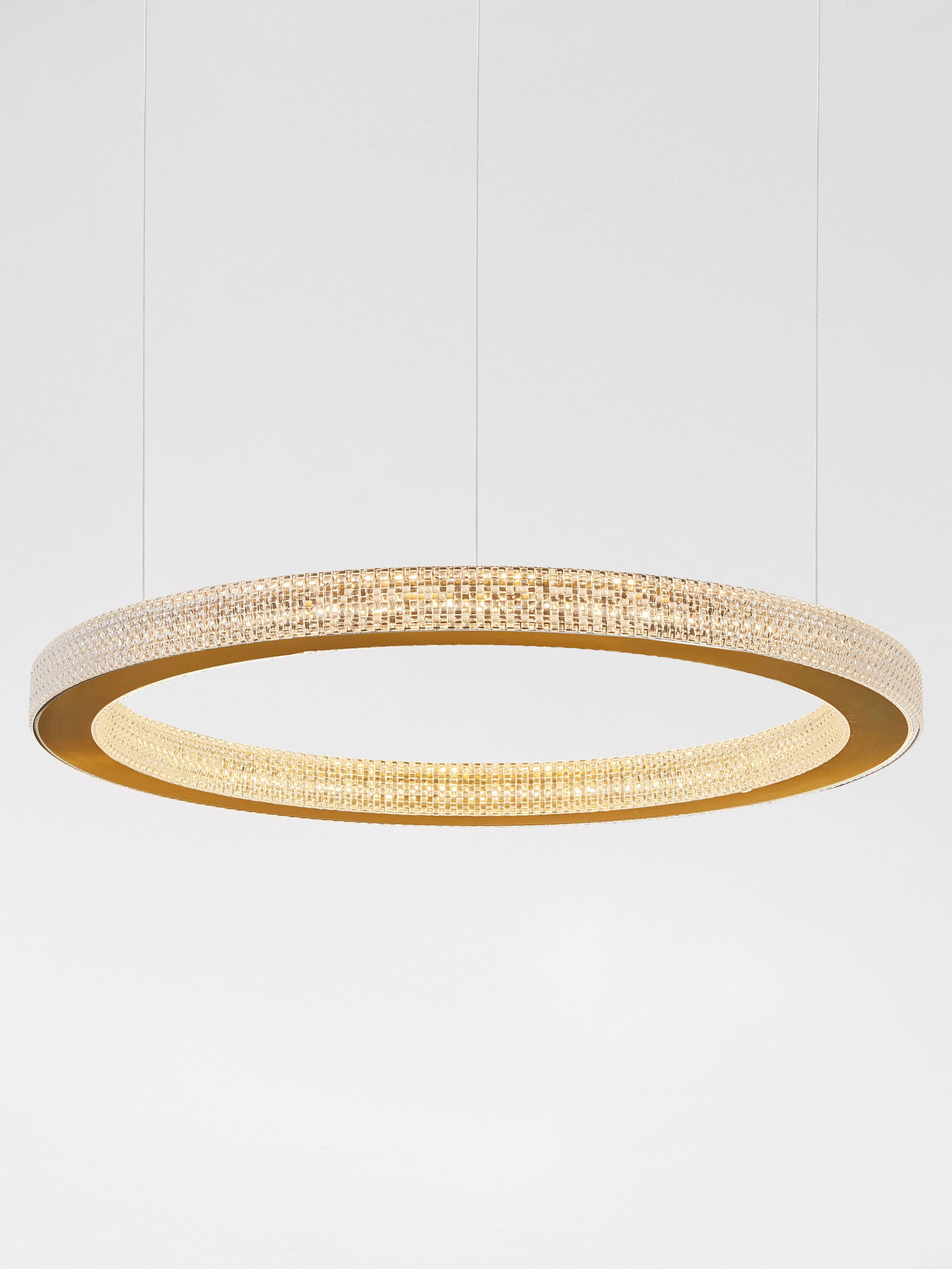 FIORE | H 120 D 60 cm | 60 W | 3000 K | 3530 lm | IP20 | Brass | Aluminum/Acrylic