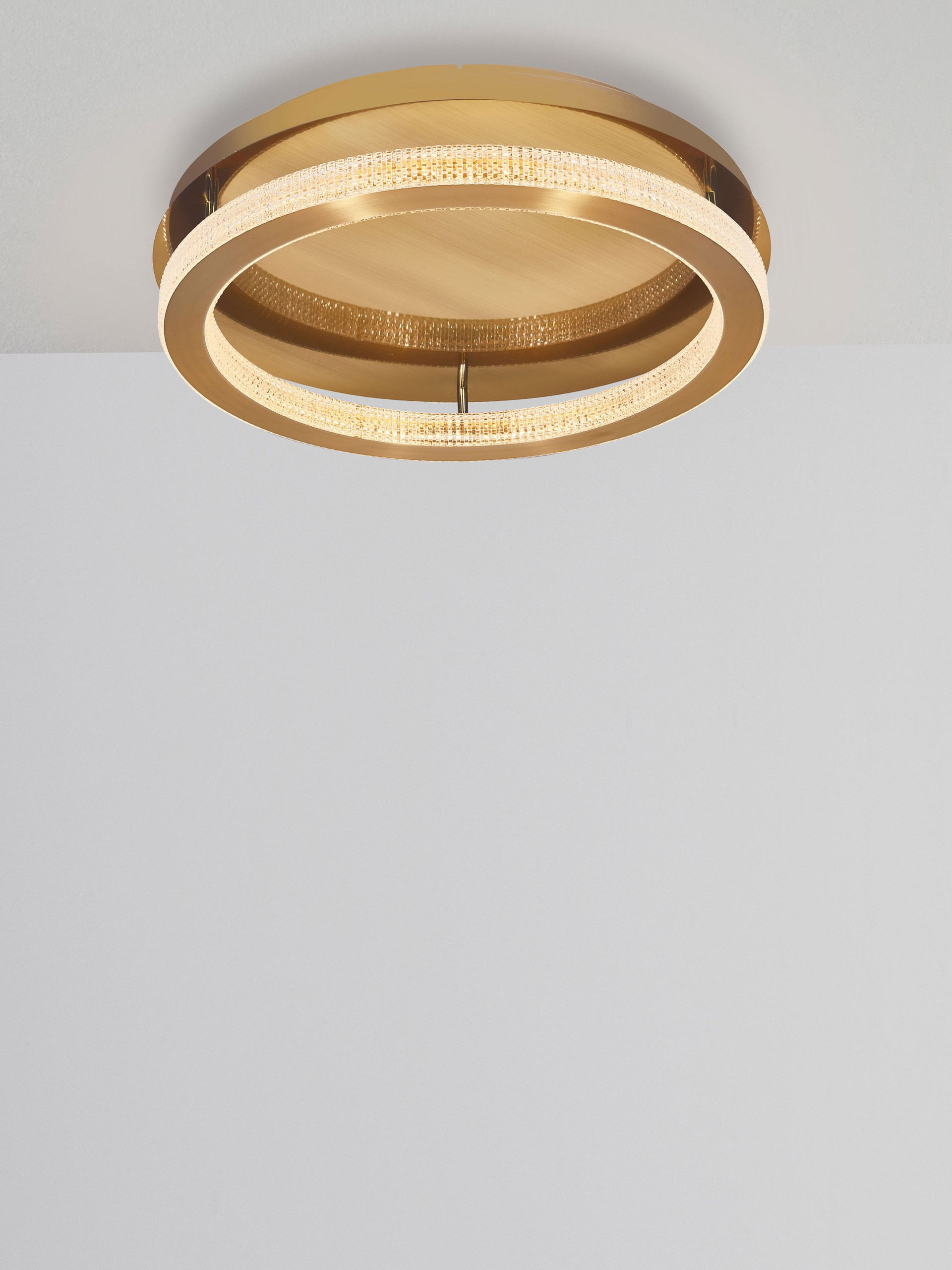FIORE | H 12 D 60 cm | 59 W | 3000 K | 3919 lm | IP20 | Brass | Aluminum/Acrylic