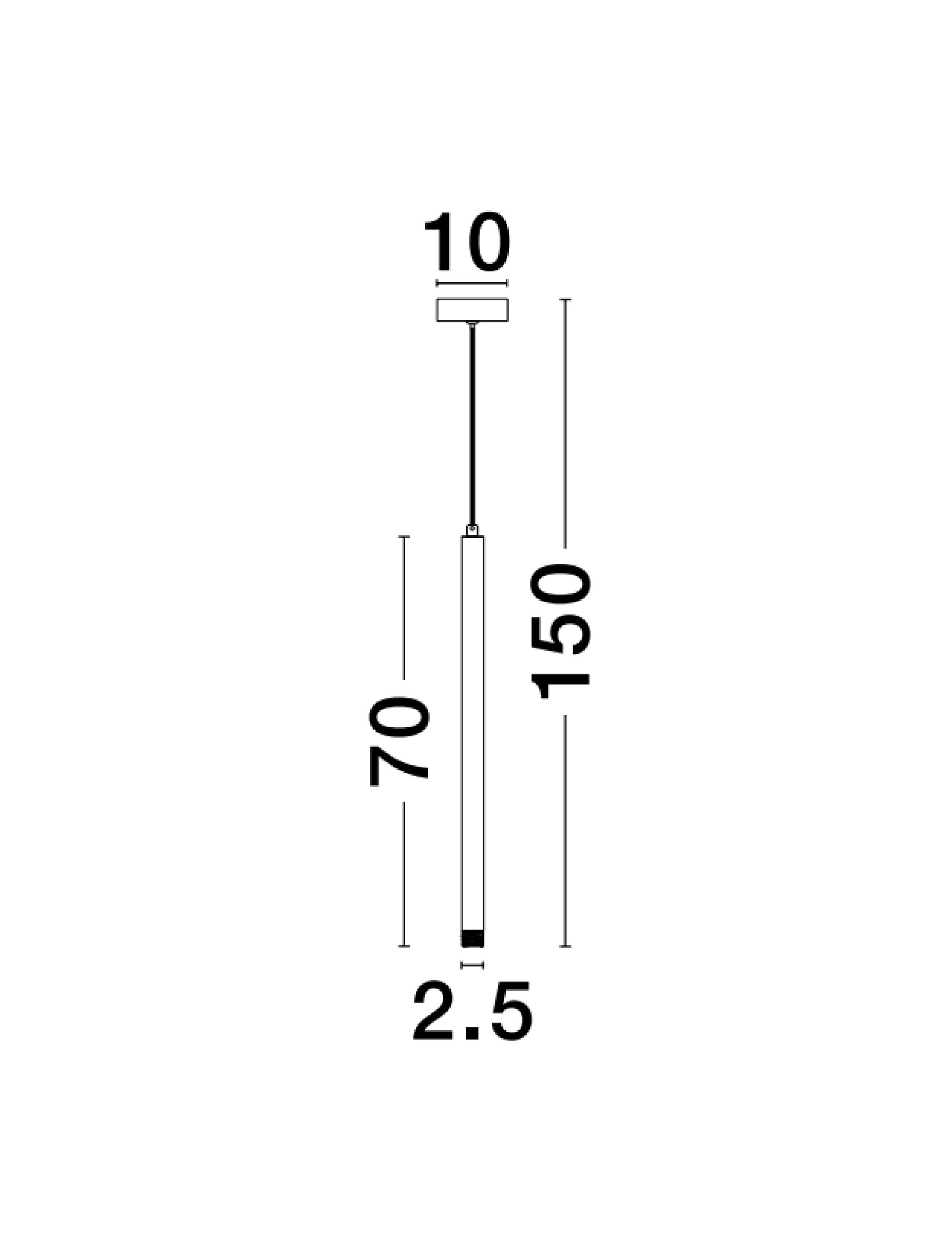 TRIMLE | D 2.5 cm | 3 W | 3000 K | 271 lm | IP20 | Black | Aluminum/Acrylic