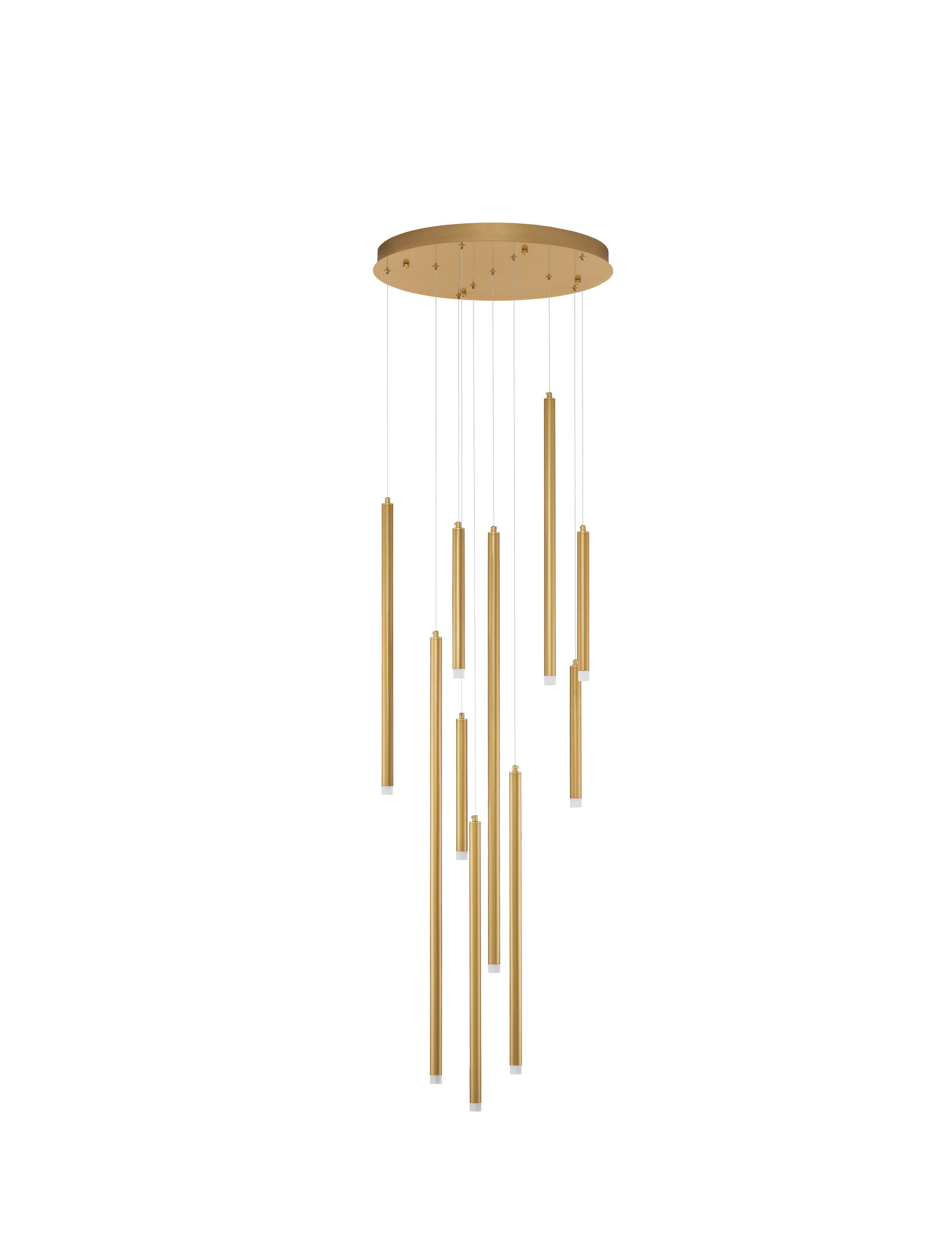 TRIMLE | H 220 D 50 cm | 26 W | 3000 K | 1861 lm | IP20 | Gold | Aluminum/Acrylic
