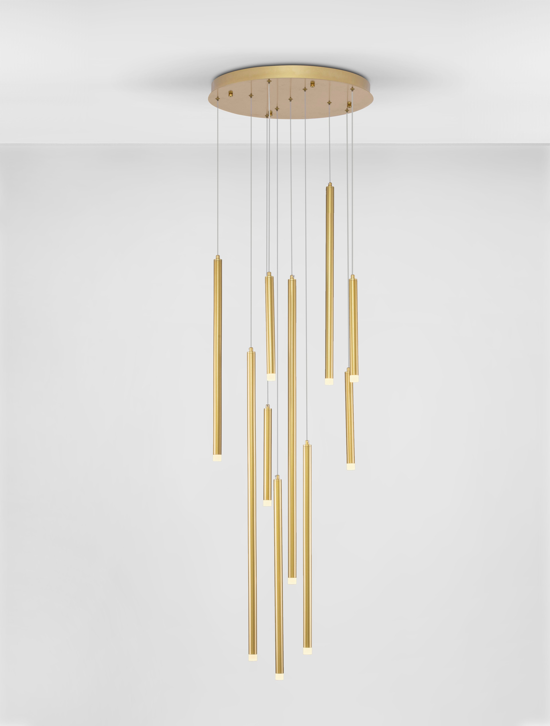 TRIMLE | H 220 D 50 cm | 26 W | 3000 K | 1861 lm | IP20 | Gold | Aluminum/Acrylic