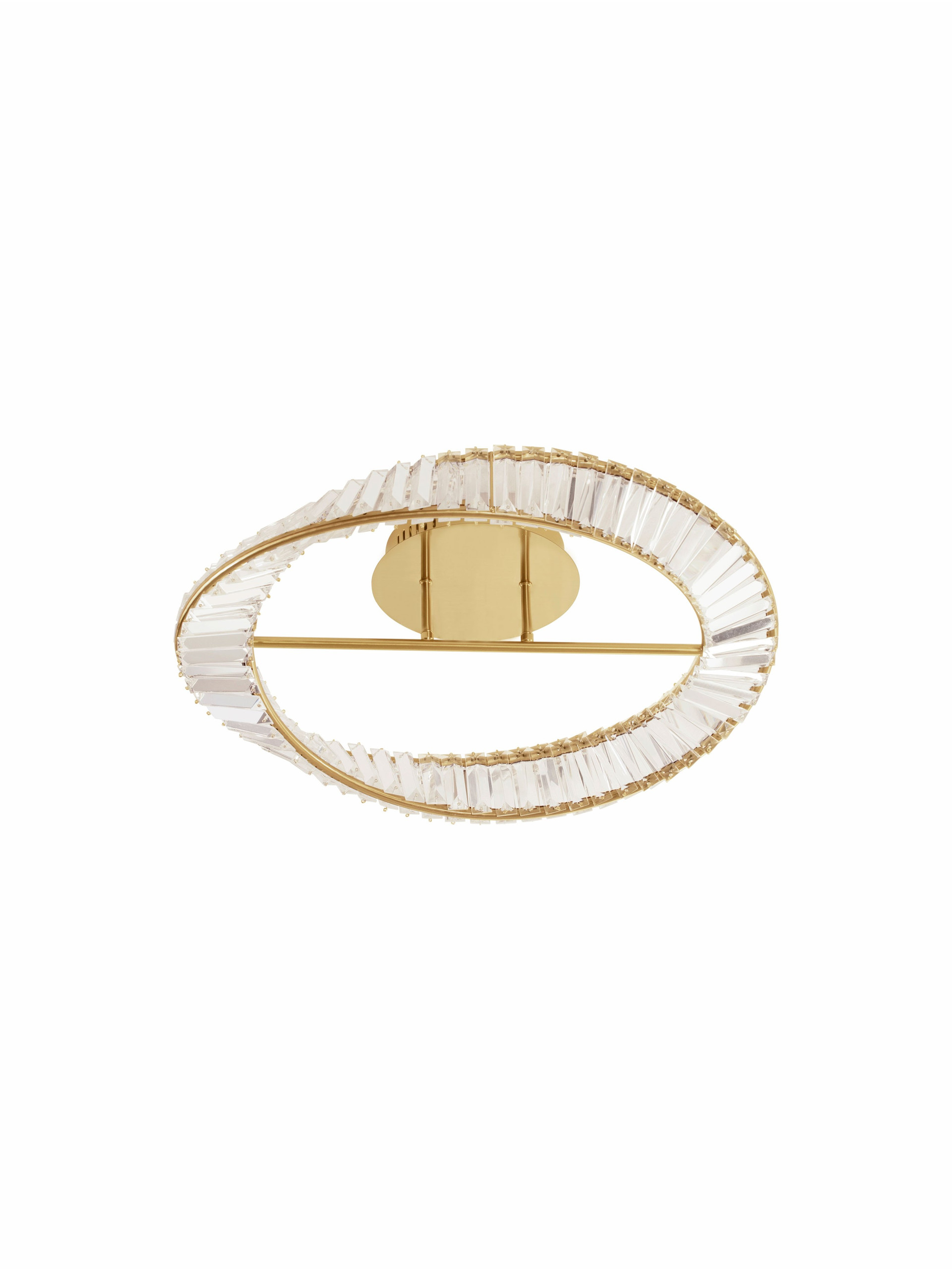 AURELIA | H 15 D 60 cm | 35 W | 3500 K | 1750 lm | IP20 | Gold | Metal/Crystal