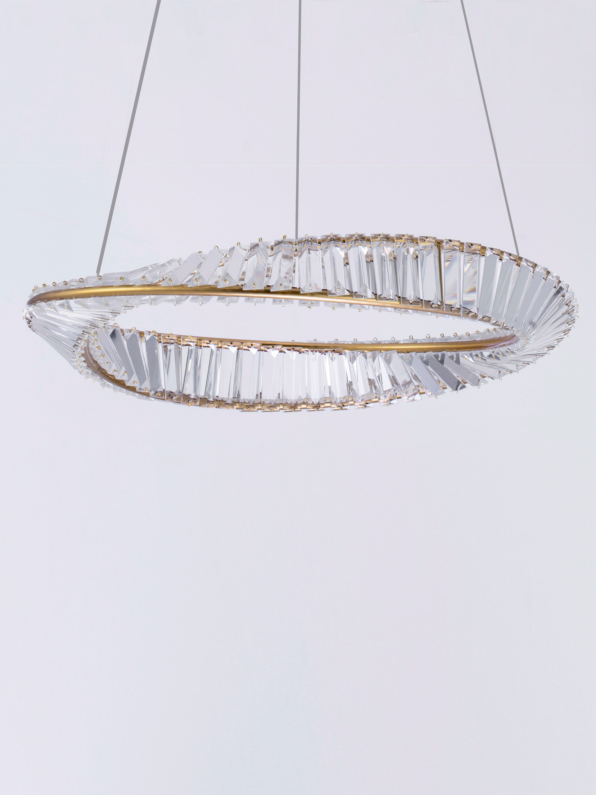 AURELIA | H 120 D 60 cm | 36 W | 3500 K | 1800 lm | IP20 | Gold | Metal/Crystal