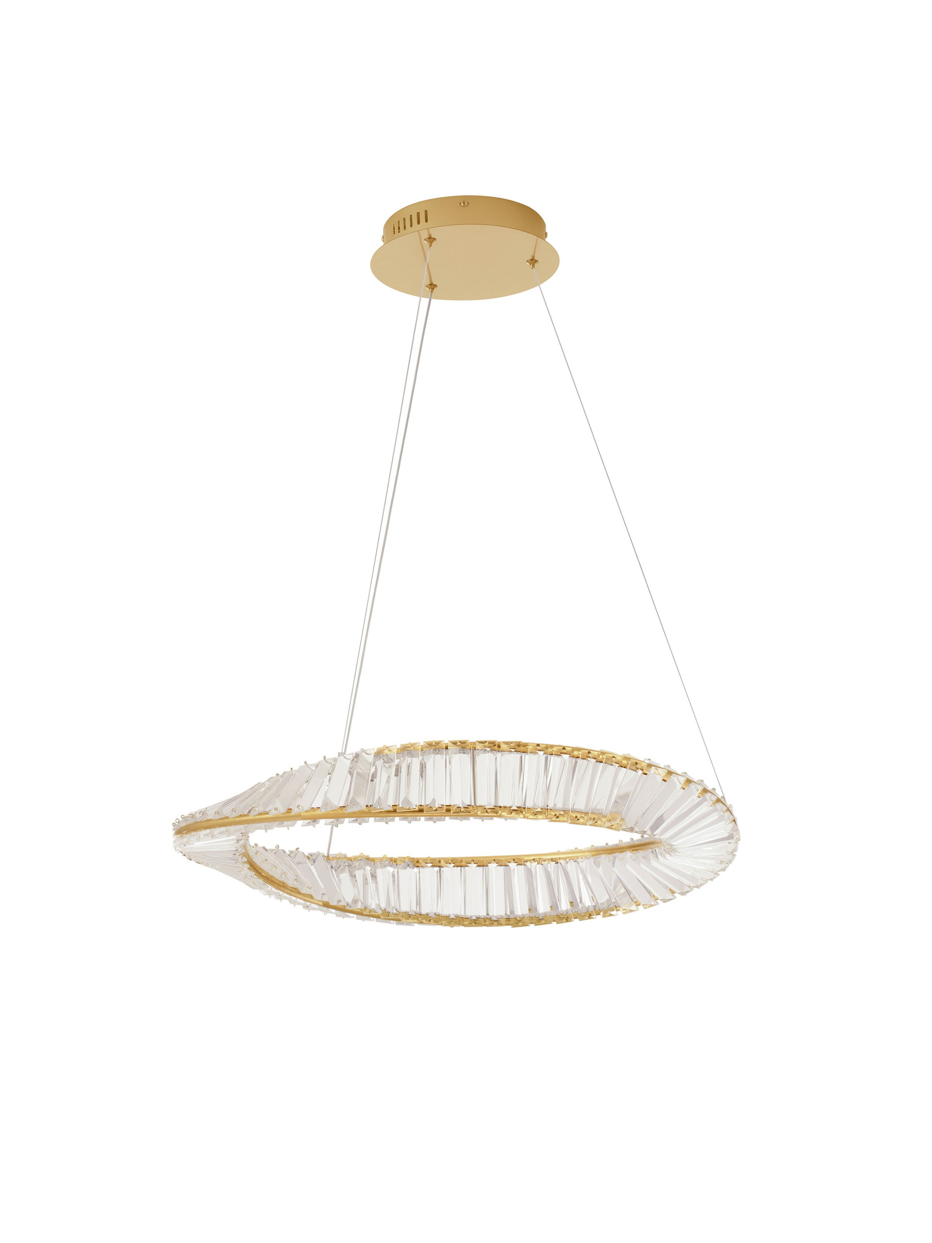 AURELIA | H 120 D 60 cm | 36 W | 3500 K | 1800 lm | IP20 | Gold | Metal/Crystal