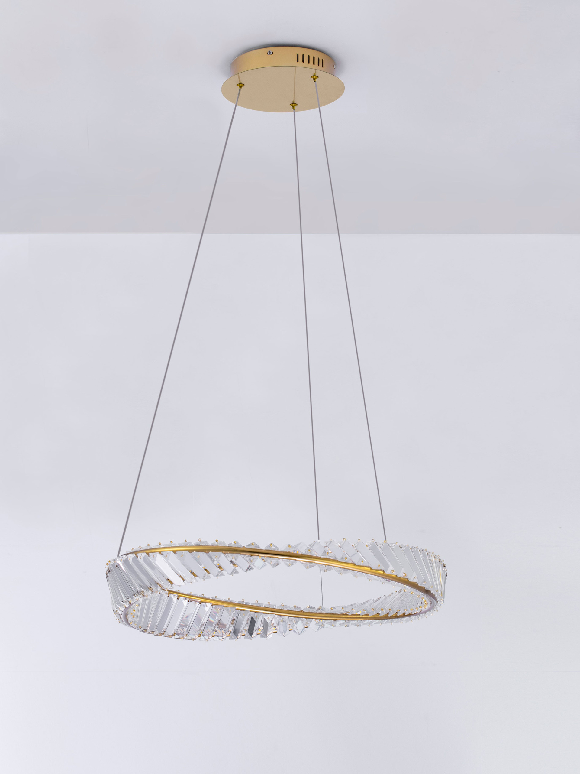 AURELIA | H 120 D 60 cm | 36 W | 3500 K | 1800 lm | IP20 | Gold | Metal/Crystal