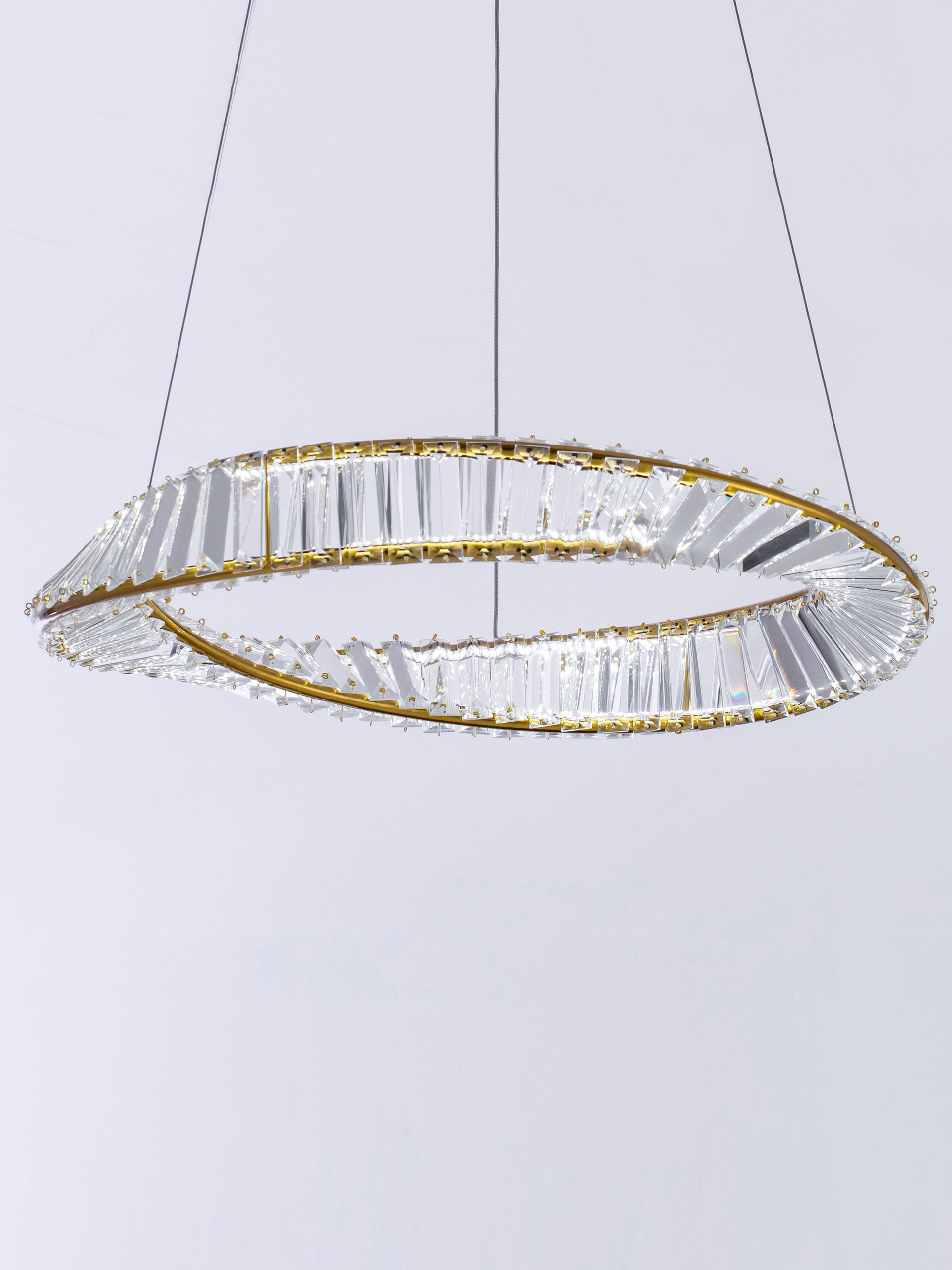 AURELIA | H 120 D 60 cm | 36 W | 3500 K | 1800 lm | IP20 | Gold | Metal/Crystal
