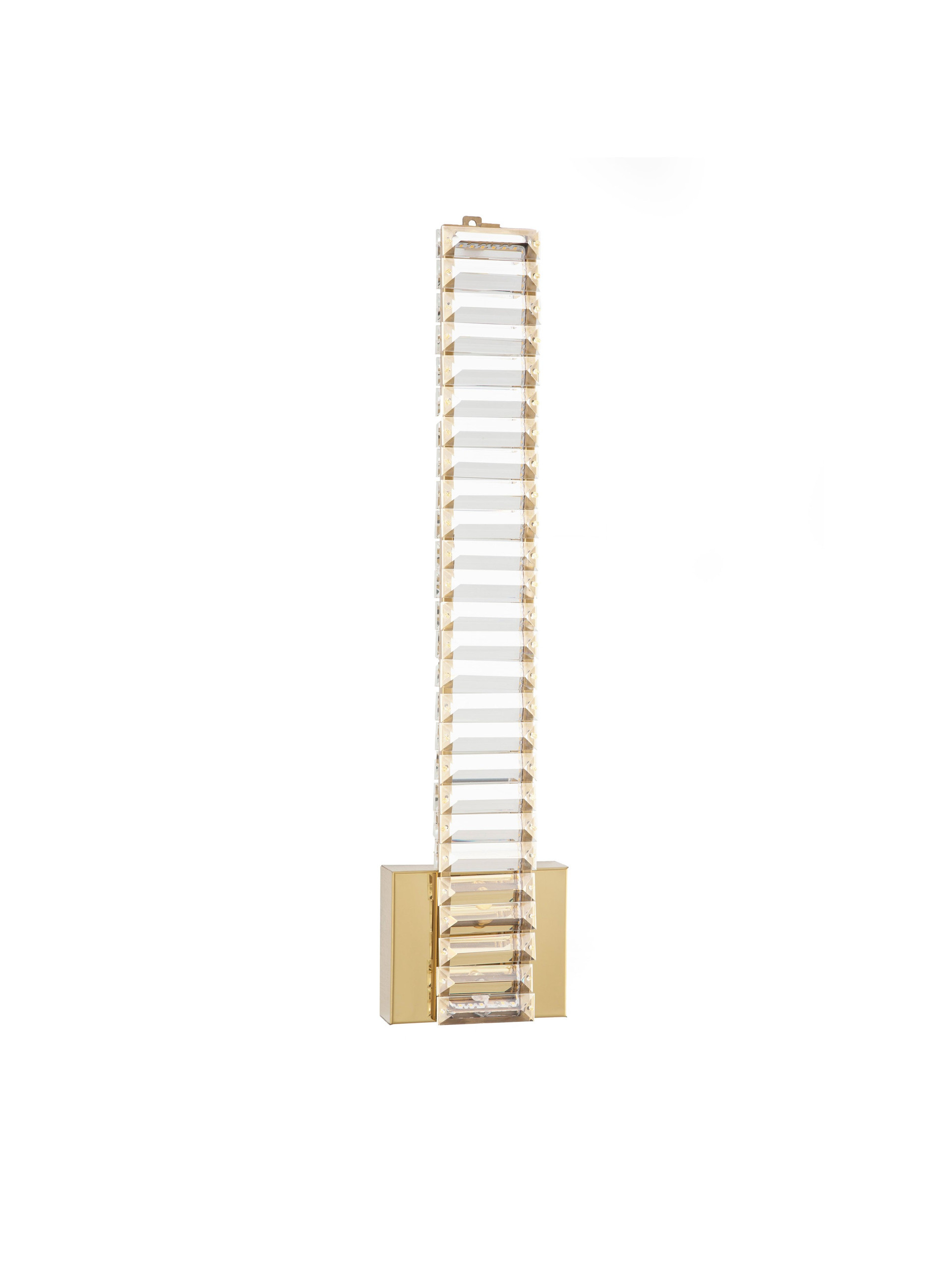 AURELIA | L 14 W 4 H 60 cm | 19 W | 3500 K | 950 lm | IP20 | Gold | Metal/Crystal