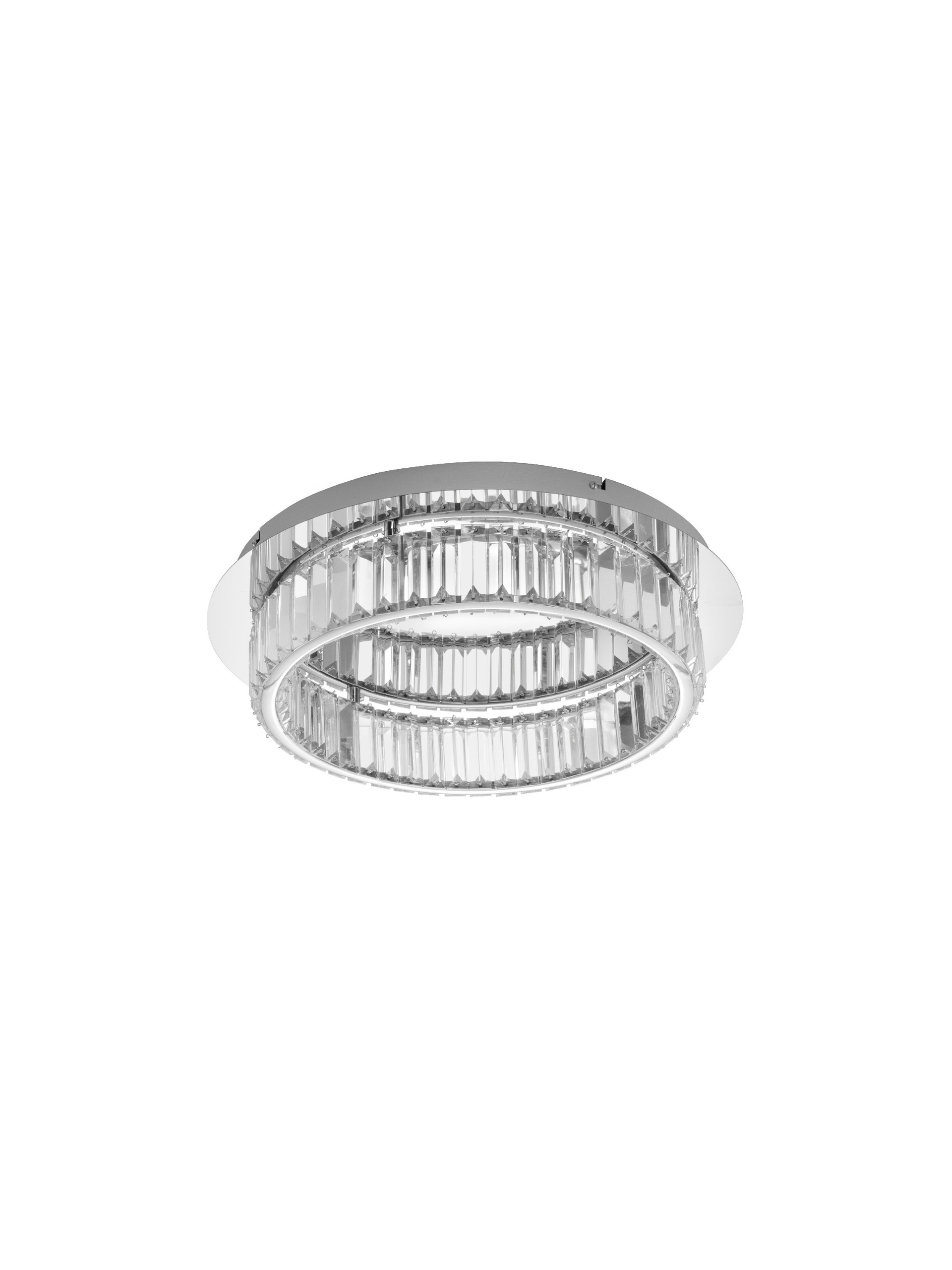 AURELIA | H 12 D 50 cm | 29 W | 3500 K | 1450 lm | IP20 | Chrome | Metal/Crystal