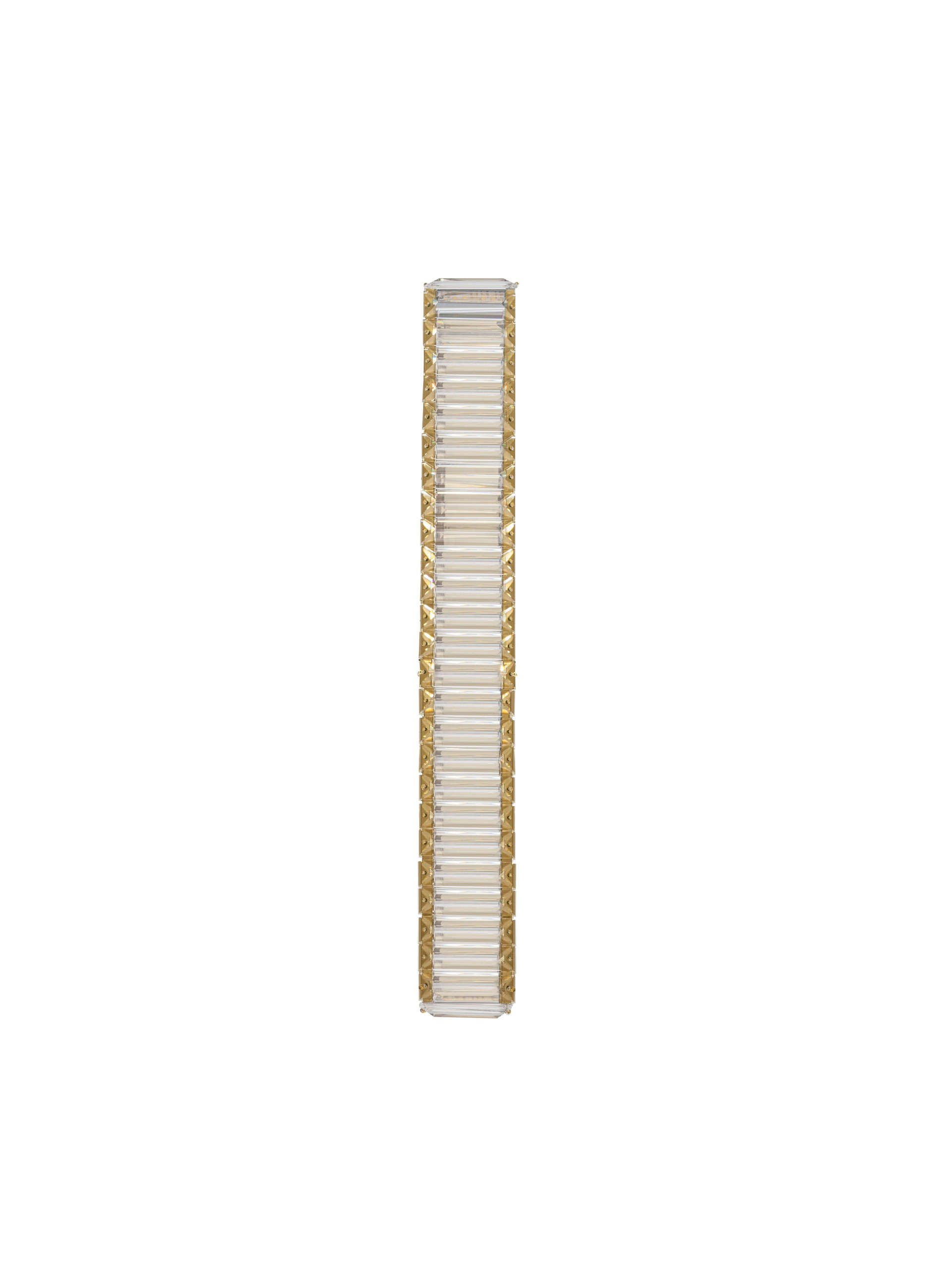 AURELIA | L 7.6 W 12 H 60 cm | 19 W | 3500 K | 950 lm | IP20 | Gold | Metal/Crystal