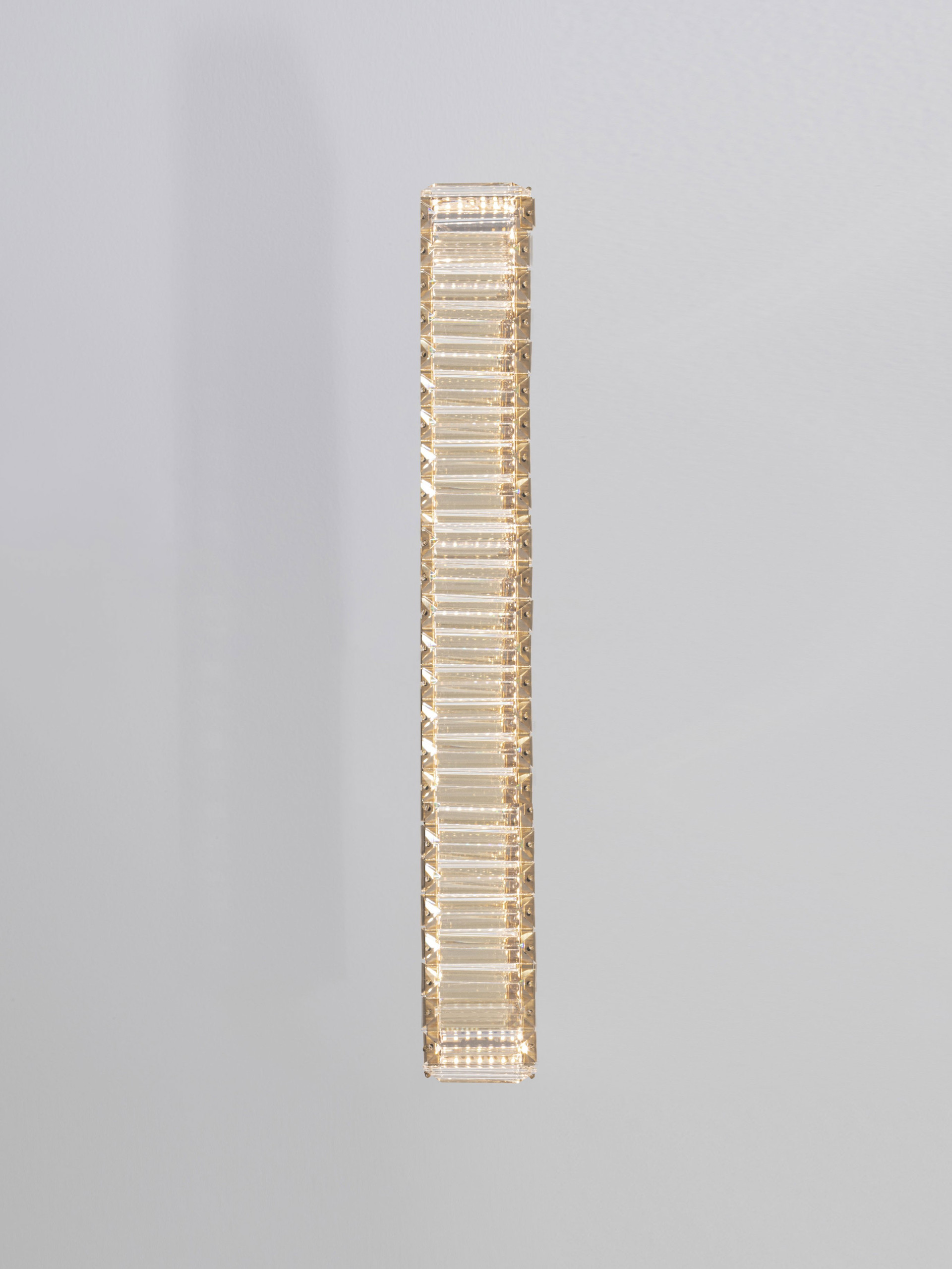 AURELIA | L 7.6 W 12 H 60 cm | 19 W | 3500 K | 950 lm | IP20 | Gold | Metal/Crystal