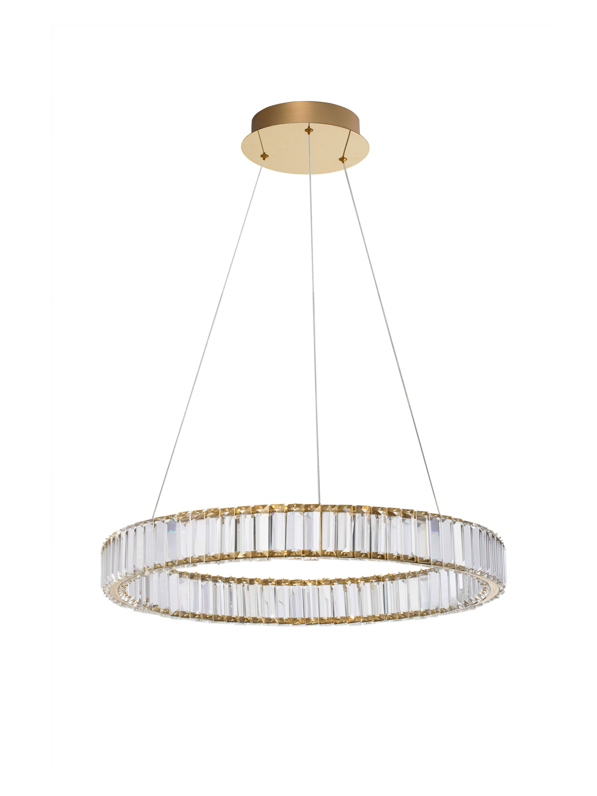 AURELIA | H 150 D 60 cm | 41 W | 3500 K | 2050 lm | IP20 | Gold | Metal/Crystal