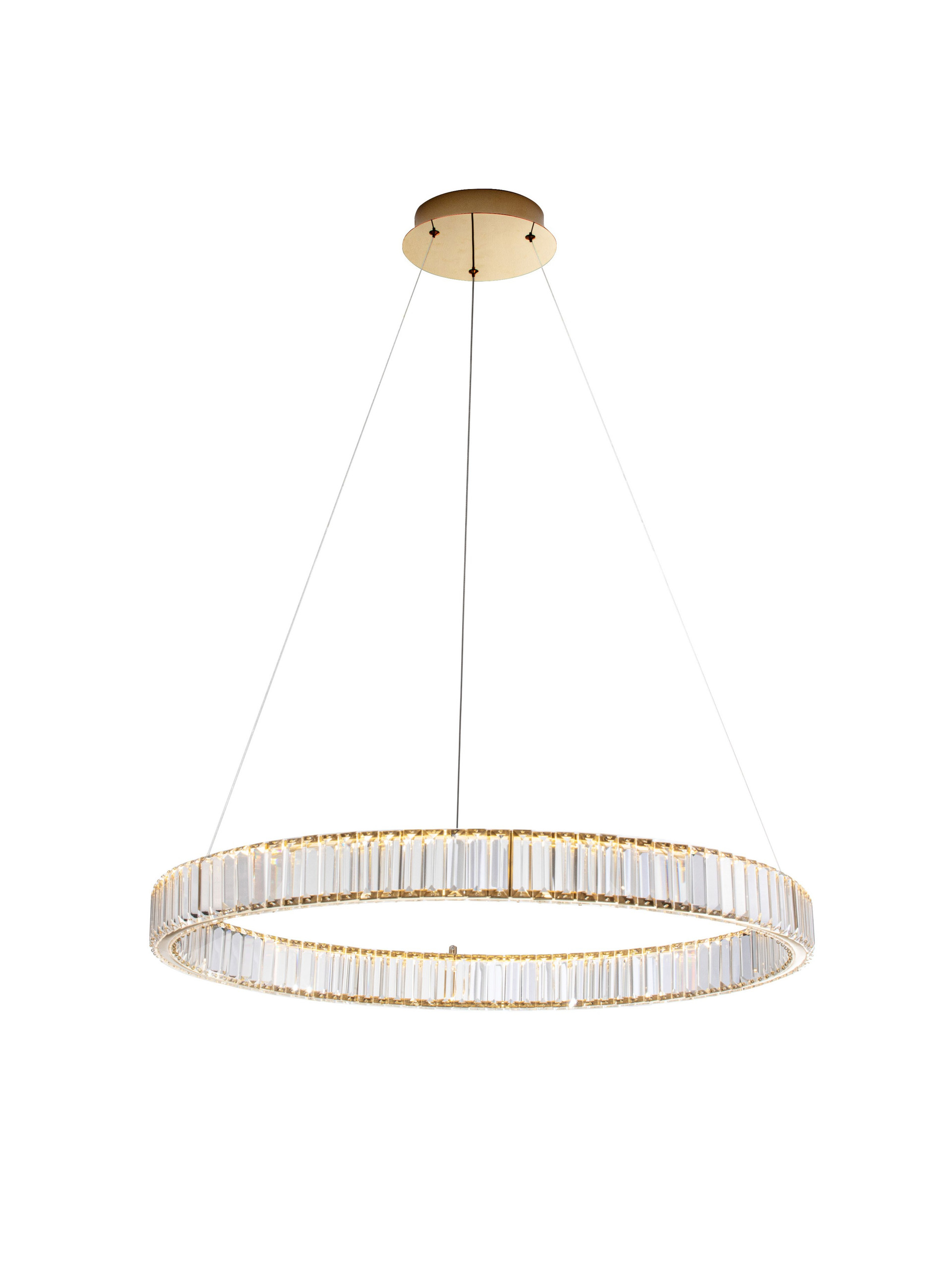 AURELIA | H 150 D 80 cm | 47 W | 3500 K | 2350 lm | IP20 | Gold | Metal/Crystal