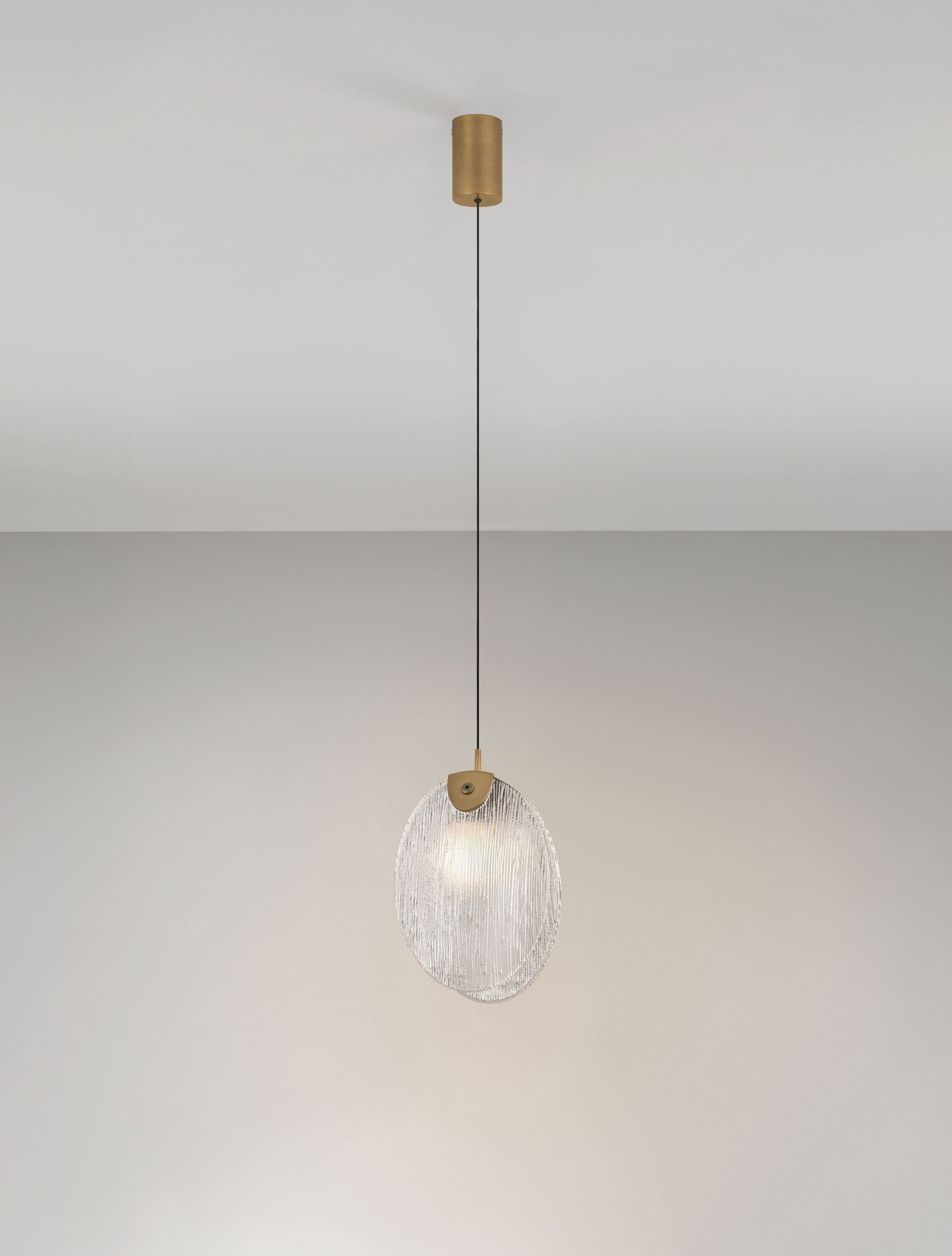 SHELINA | L 15 W 11 H 180 cm | 2 W | 3000 K | 130 lm | IP20 | Antique Brass | Steel/Glass
