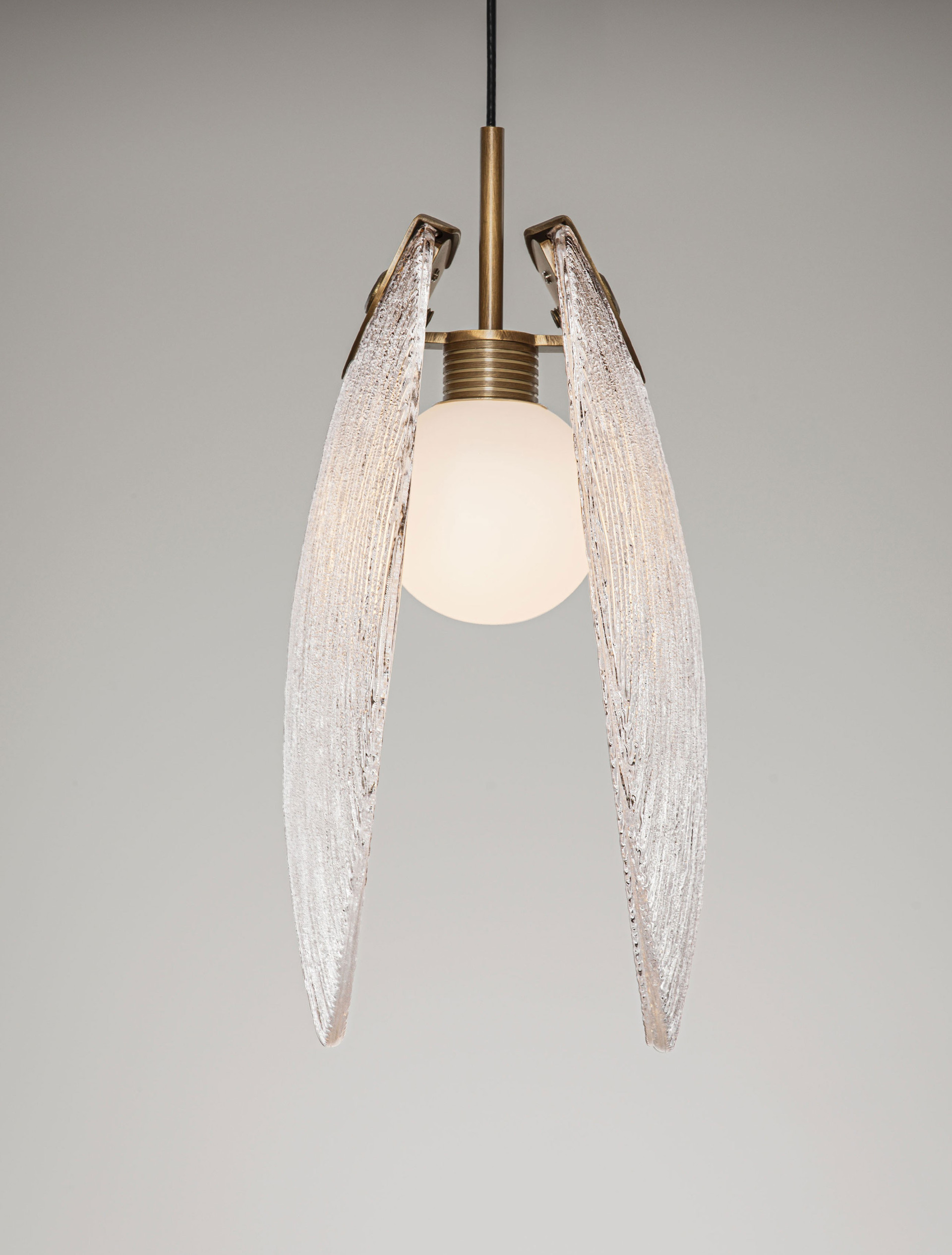 SHELINA | L 15 W 11 H 180 cm | 2 W | 3000 K | 130 lm | IP20 | Antique Brass | Steel/Glass