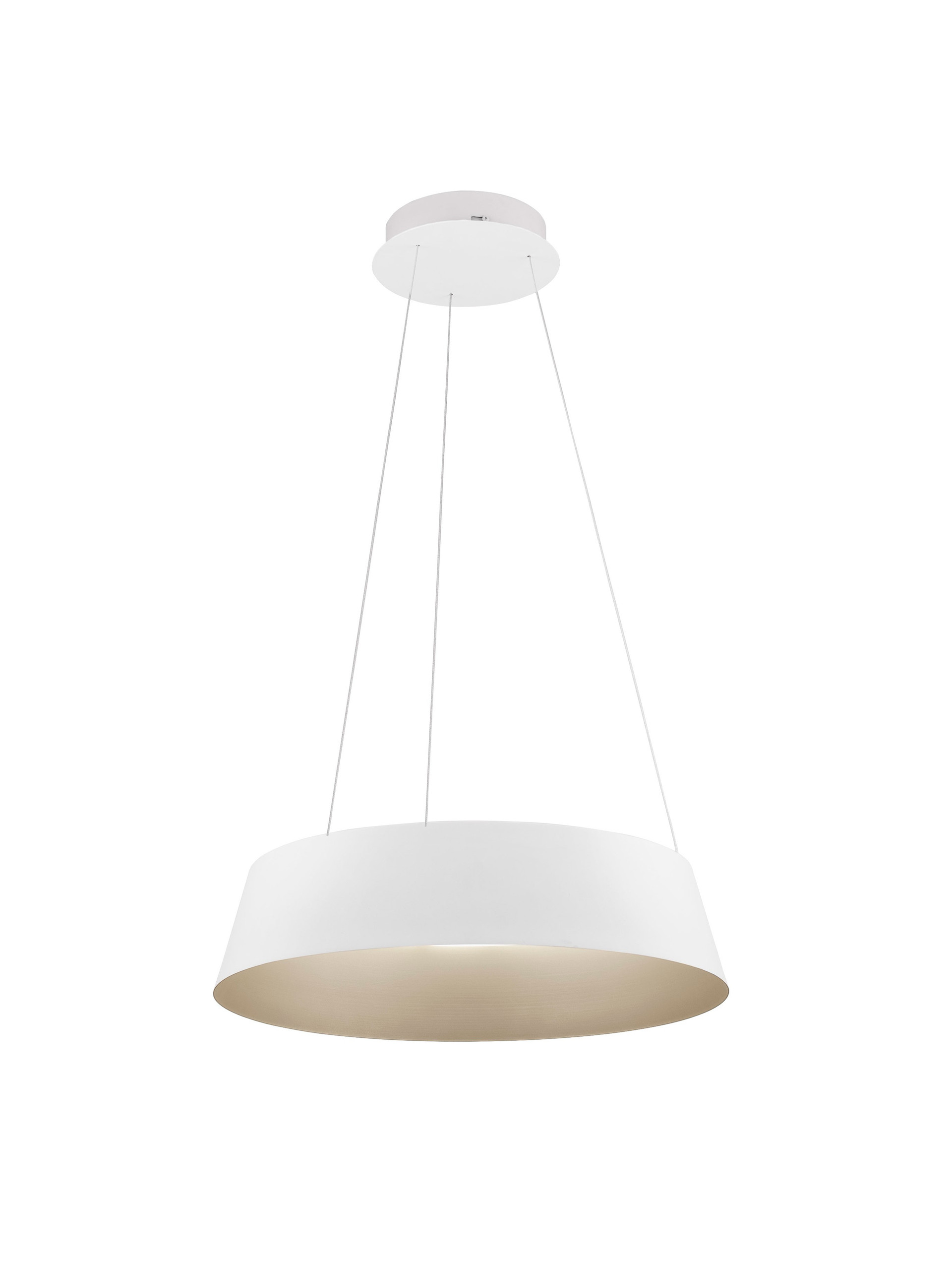 ALBA | H 200 D 54 cm | 53 W | 3000 K | 1982 lm | IP20 | White/Gold | Aluminum