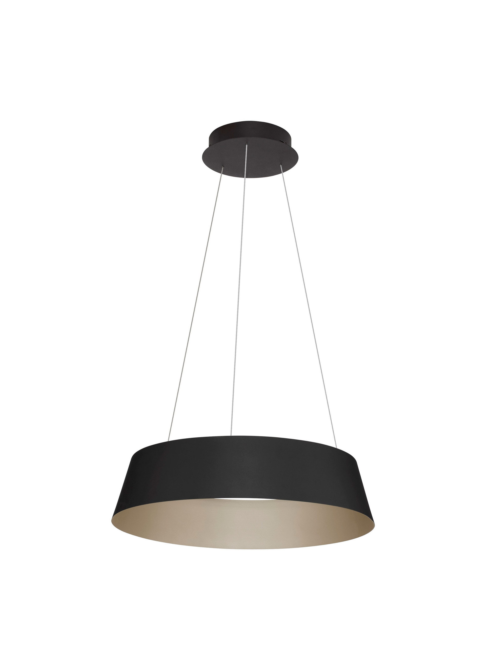 ALBA | H 200 D 54 cm | 53 W | 3000 K | 1982 lm | IP20 | Black/Gold | Aluminum