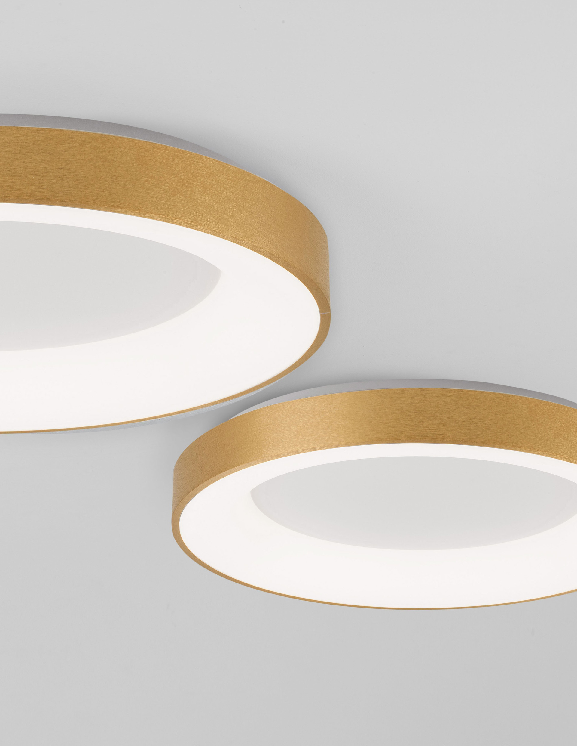 RANDO THIN | H 9 D 60 cm | 50 W | 3000 K | 2864 lm | IP20 | Gold | Aluminum/Acrylic