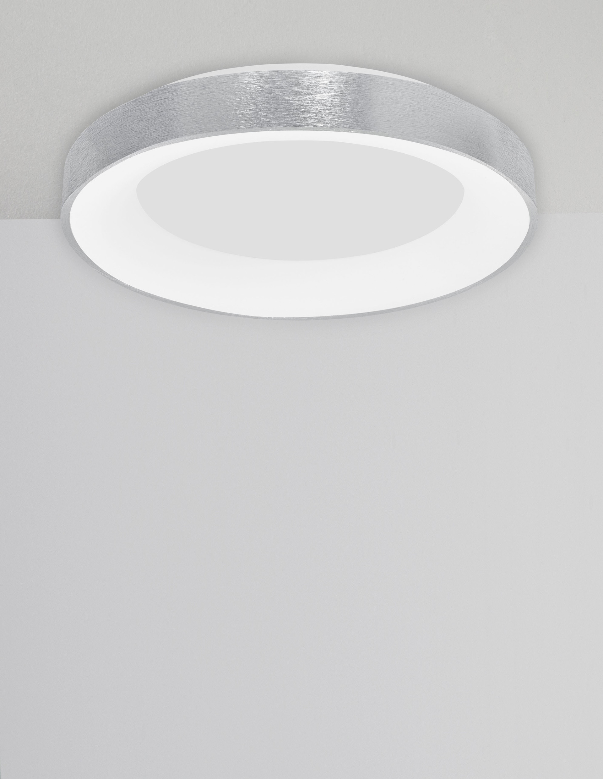 RANDO THIN | H 9 D 60 cm | 50 W | 3000 K | 2864 lm | IP20 | Silver | Aluminum/Acrylic