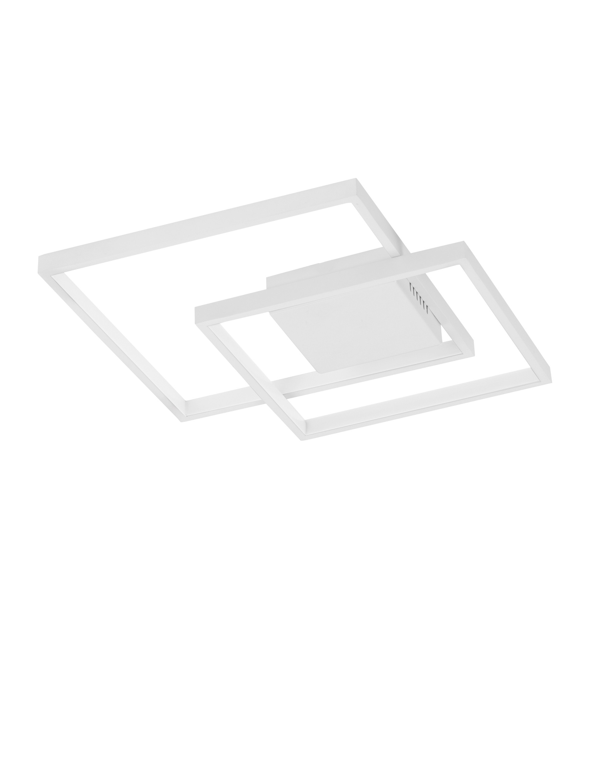 PORTO | L 42.5 W 42.5 H 6 cm | 30 W | 3000 K | 2030 lm | IP20 | White | Steel/Aluminum/Acrylic