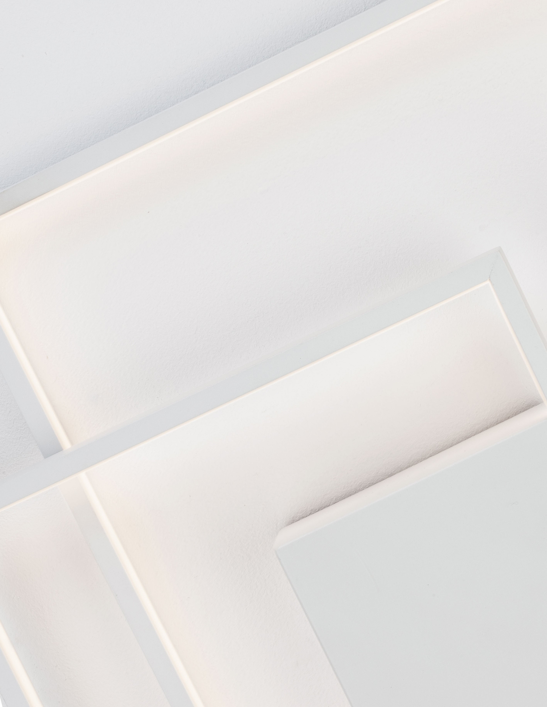 PORTO | L 42.5 W 42.5 H 6 cm | 30 W | 3000 K | 2030 lm | IP20 | White | Steel/Aluminum/Acrylic