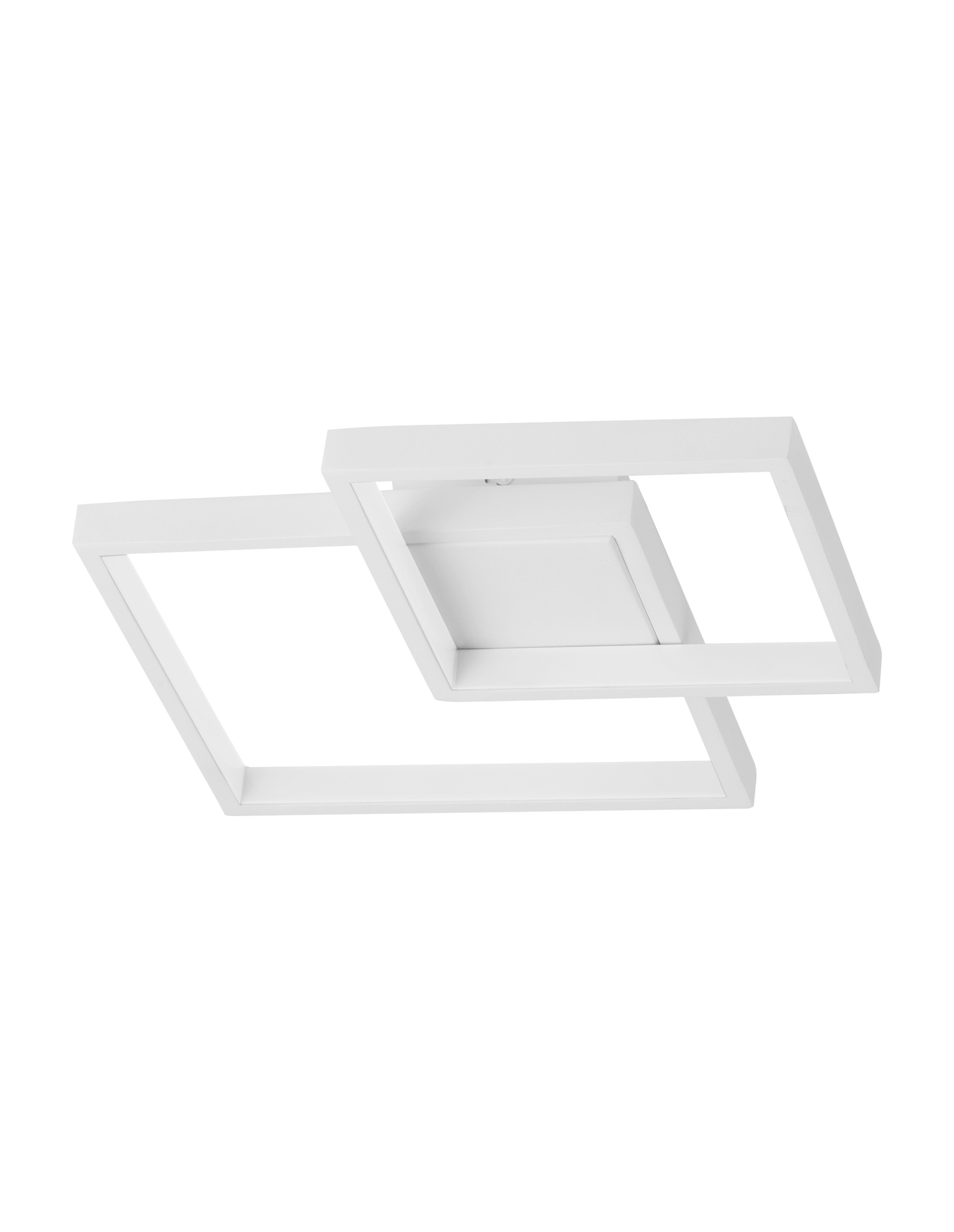 PORTO | L 32 W 32 H 6 cm | 19 W | 3000 K | 1342 lm | IP20 | White | Steel/Aluminum/Acrylic
