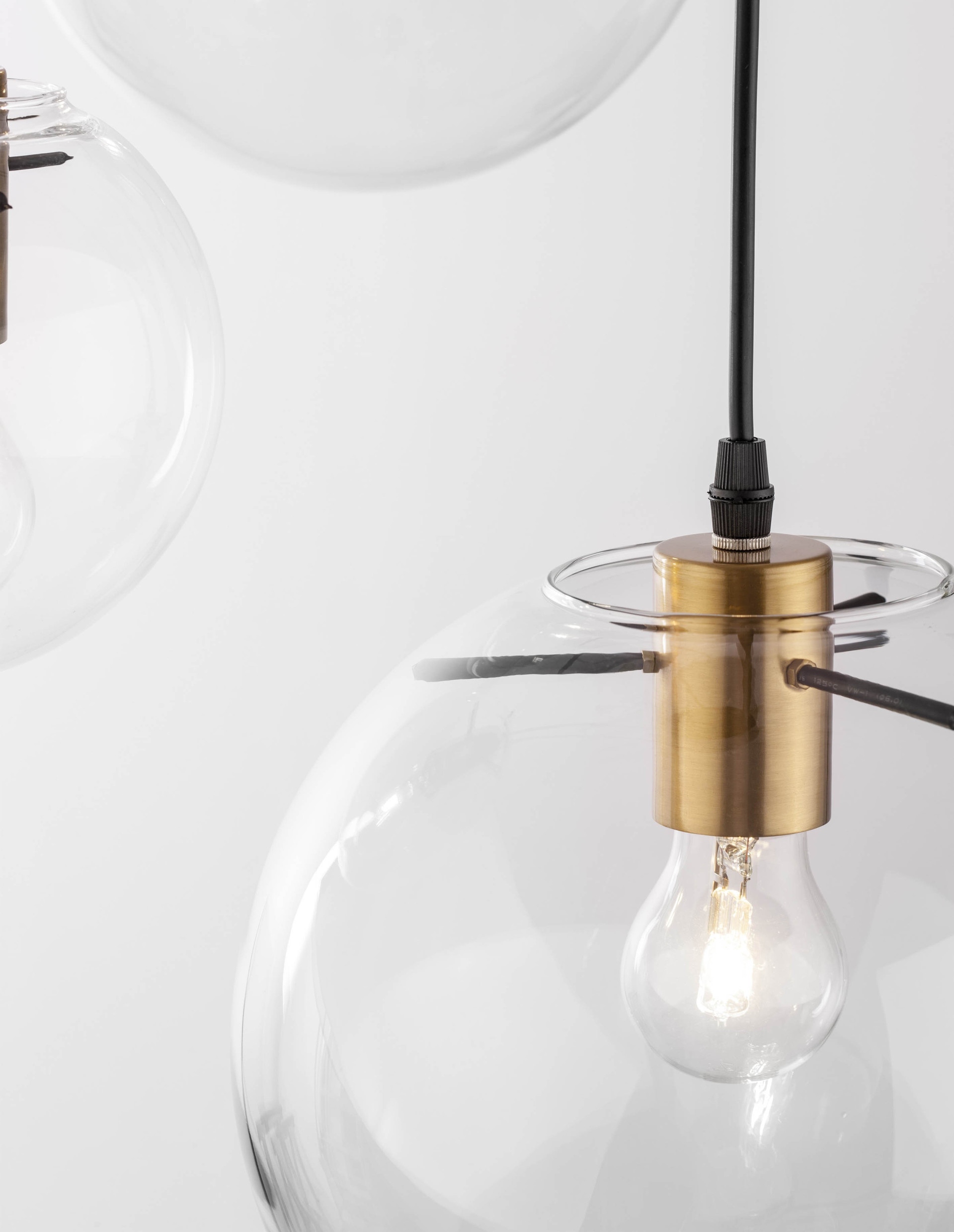 MIRALE | H 170 D 42.5 cm | 12 W | IP20 | Gold/Clear | Glass/Metal