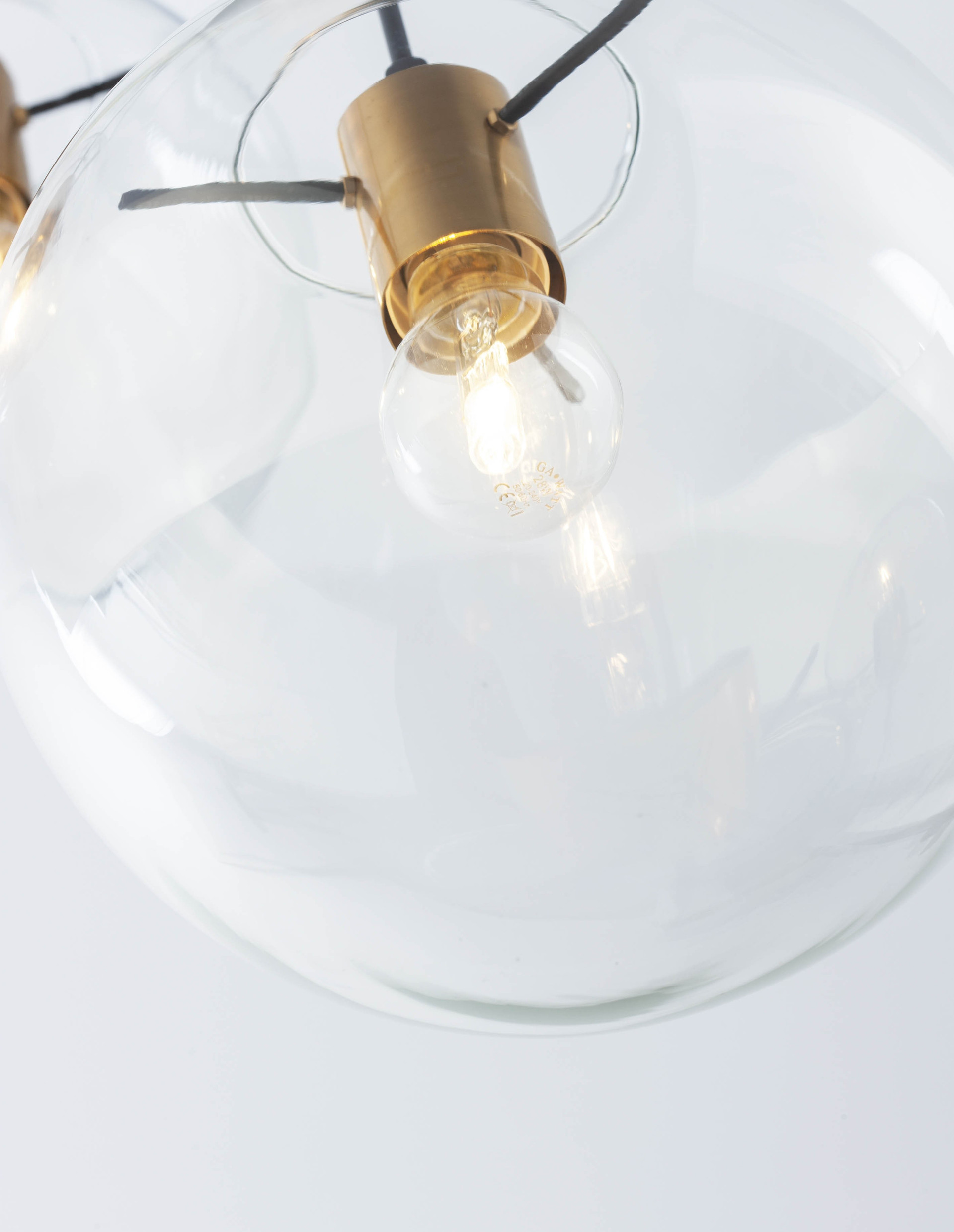 MIRALE | H 170 D 42.5 cm | 12 W | IP20 | Gold/Clear | Glass/Metal