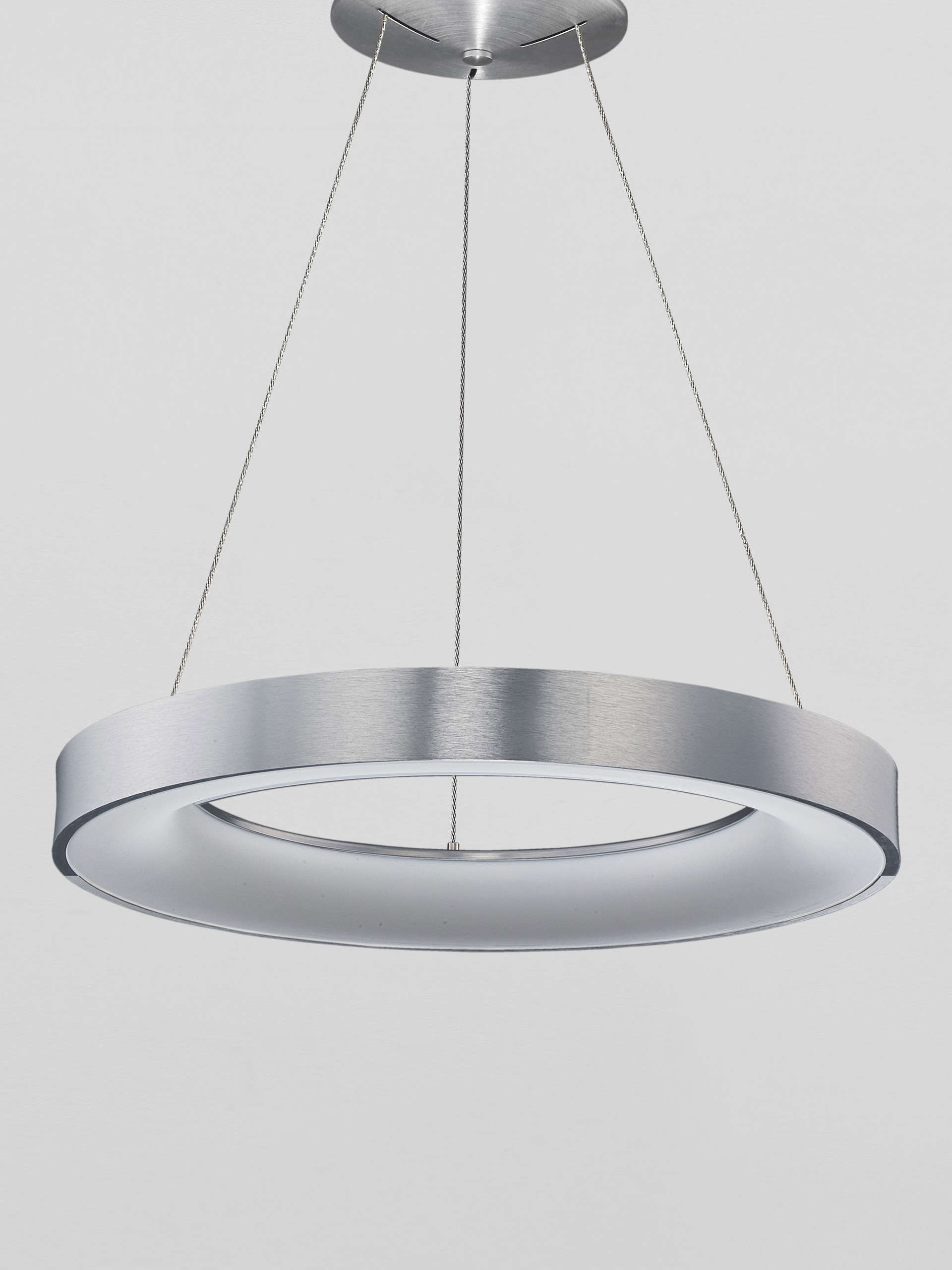 RANDO THIN | H 120 D 60 cm | 50 W | 3000 K | 2864 lm | IP20 | Silver | Aluminum/Acrylic