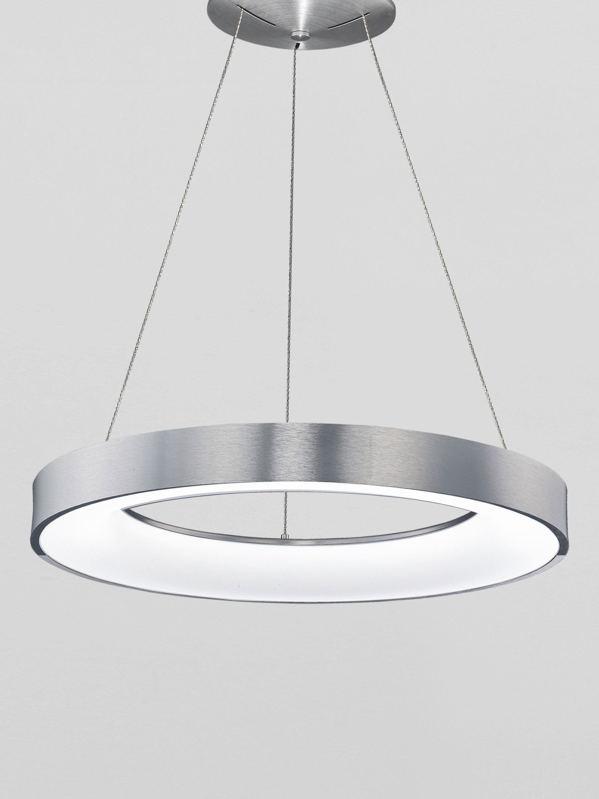 RANDO THIN | H 120 D 60 cm | 50 W | 3000 K | 2864 lm | IP20 | Silver | Aluminum/Acrylic