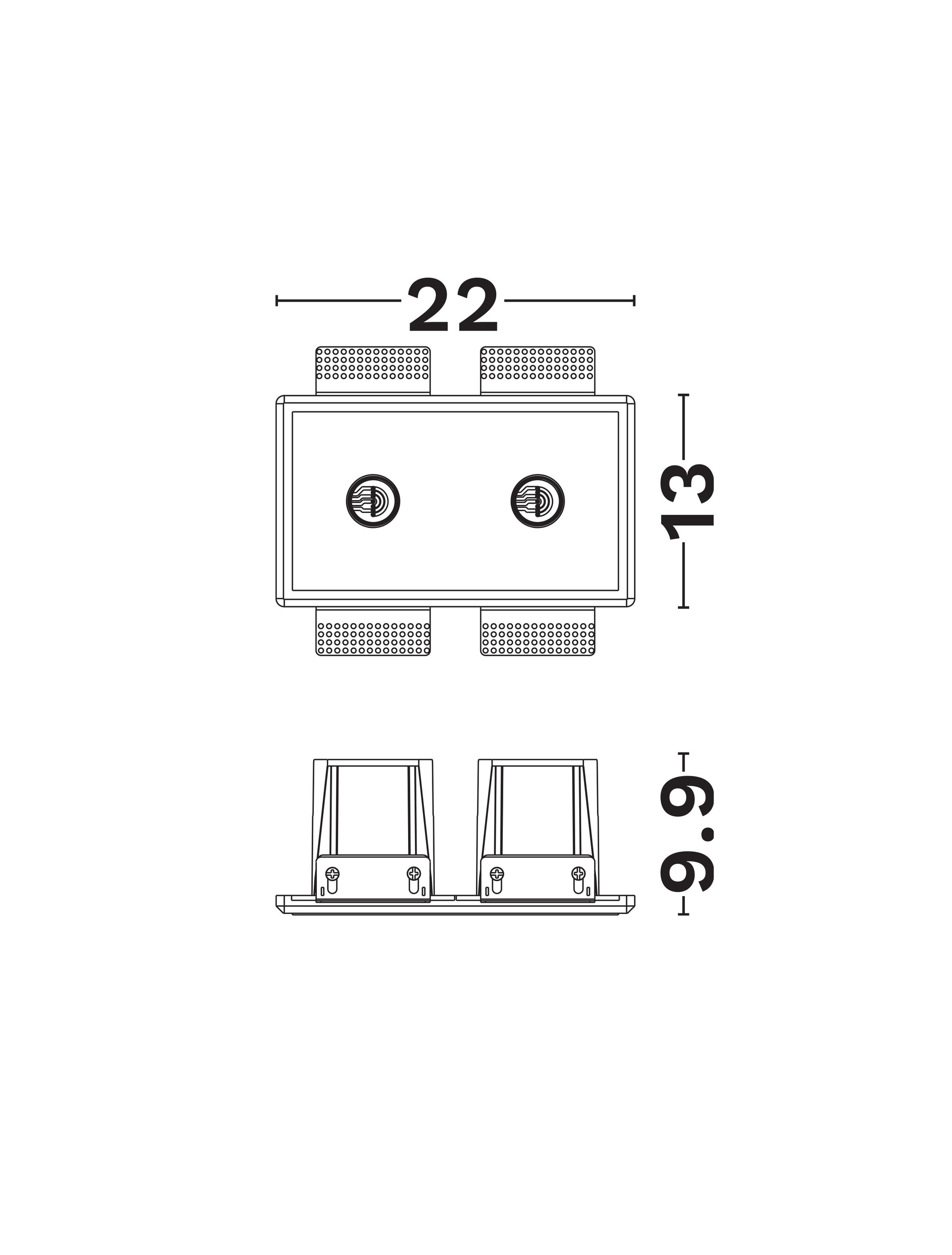 Imagine Lighting Systems W-Gypsum Base White-L220 thumbnail