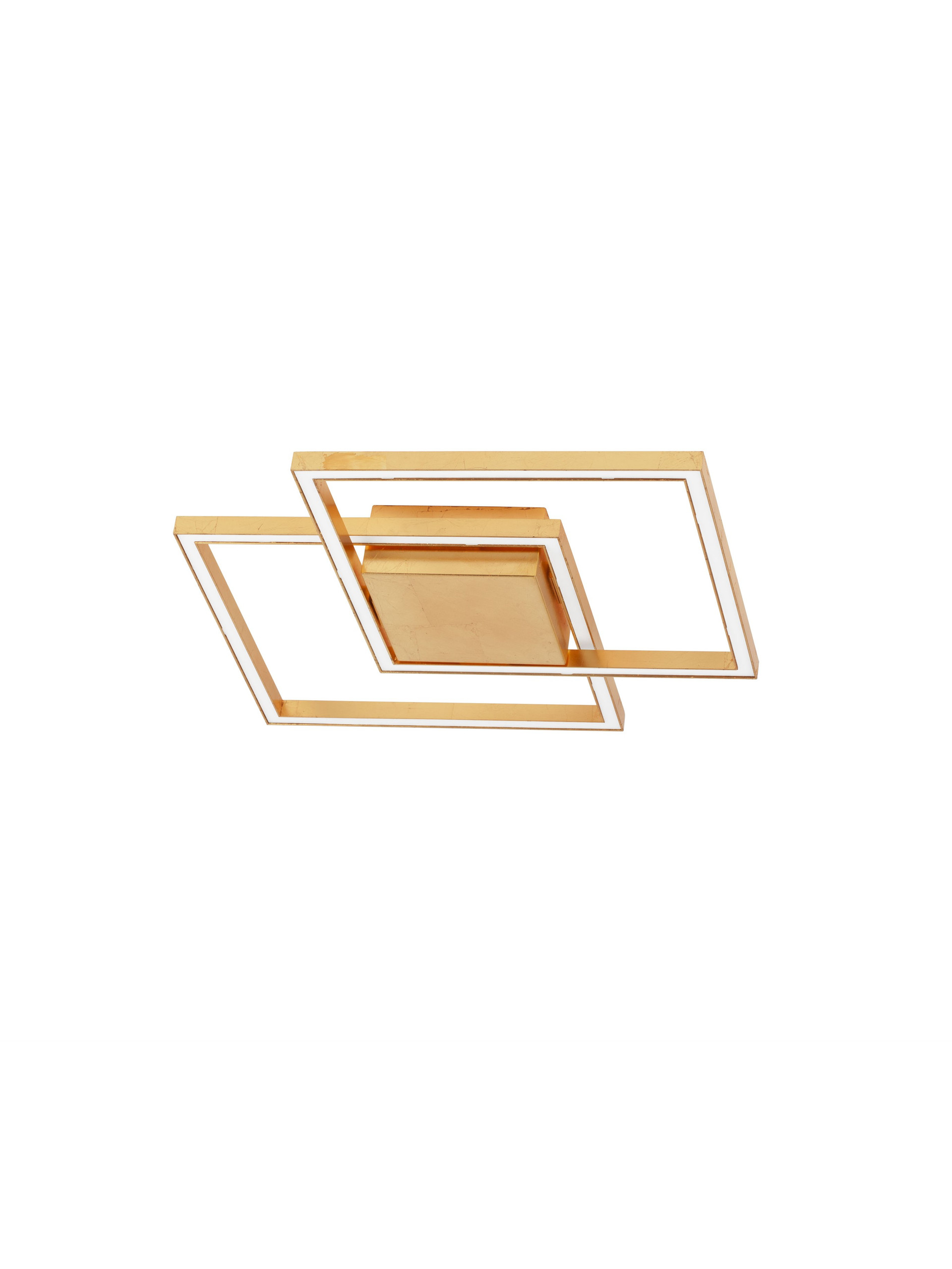 BILBAO | L 46 W 46 H 6.5 cm | 25 W | 3000 K | 1175 lm | IP20 | Gold | Aluminum/Acrylic