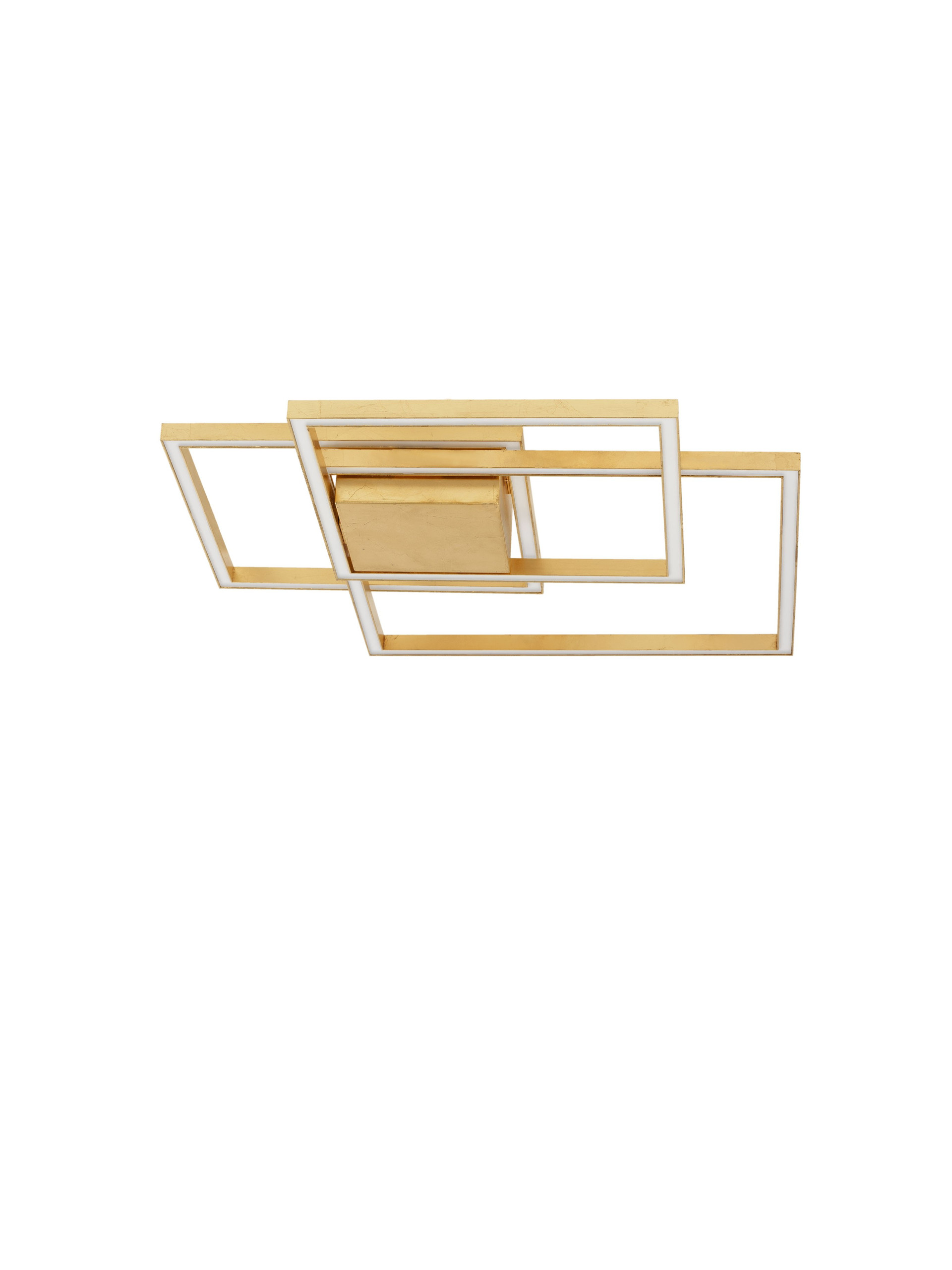 BILBAO | L 56 W 56 H 8.5 cm | 42 W | 3000 K | 1974 lm | IP20 | Gold | Aluminum/Acrylic