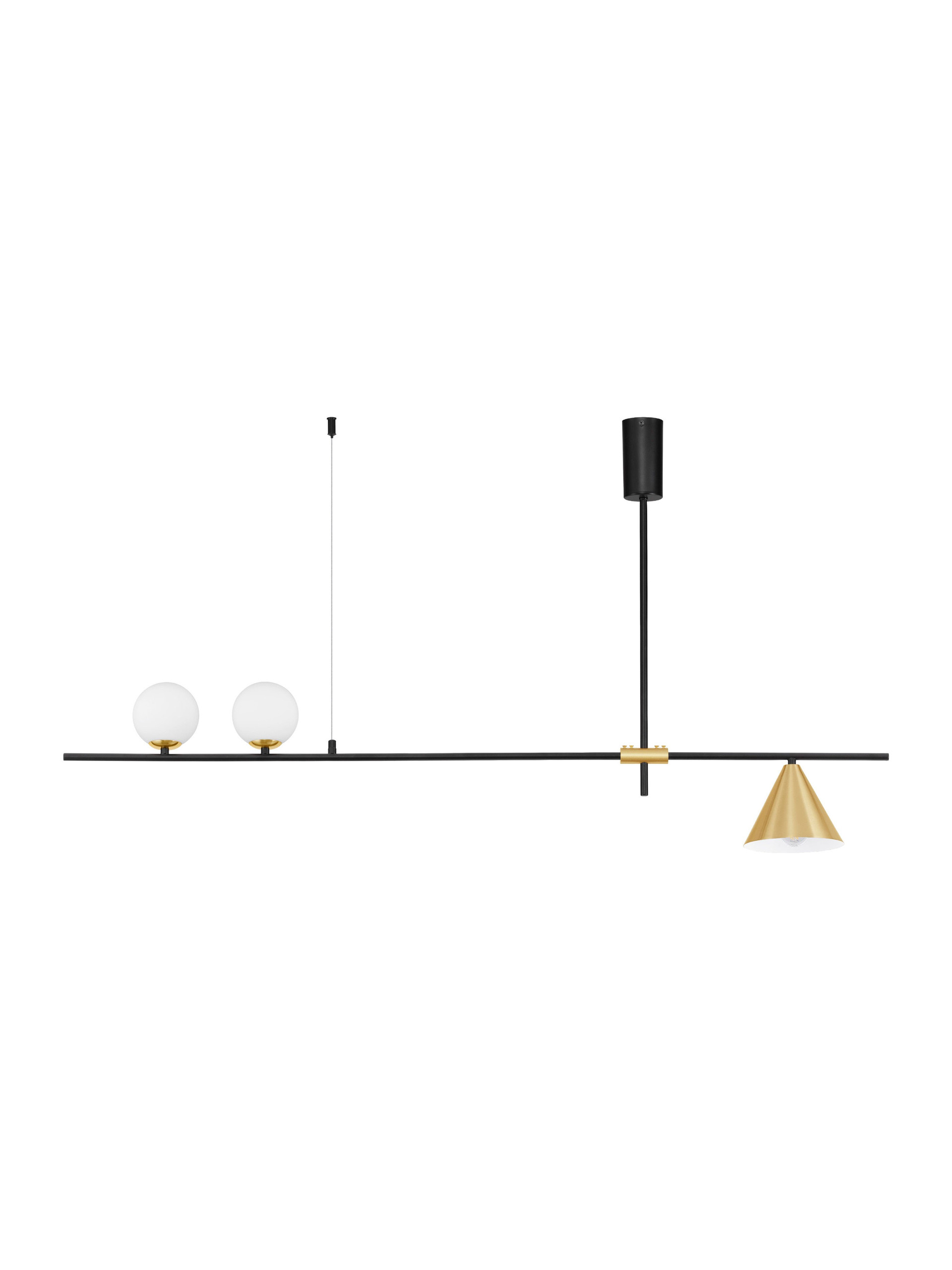 SWAY | L 123 W 15 H 70 cm | 22 W | IP20 | Gold | Metal