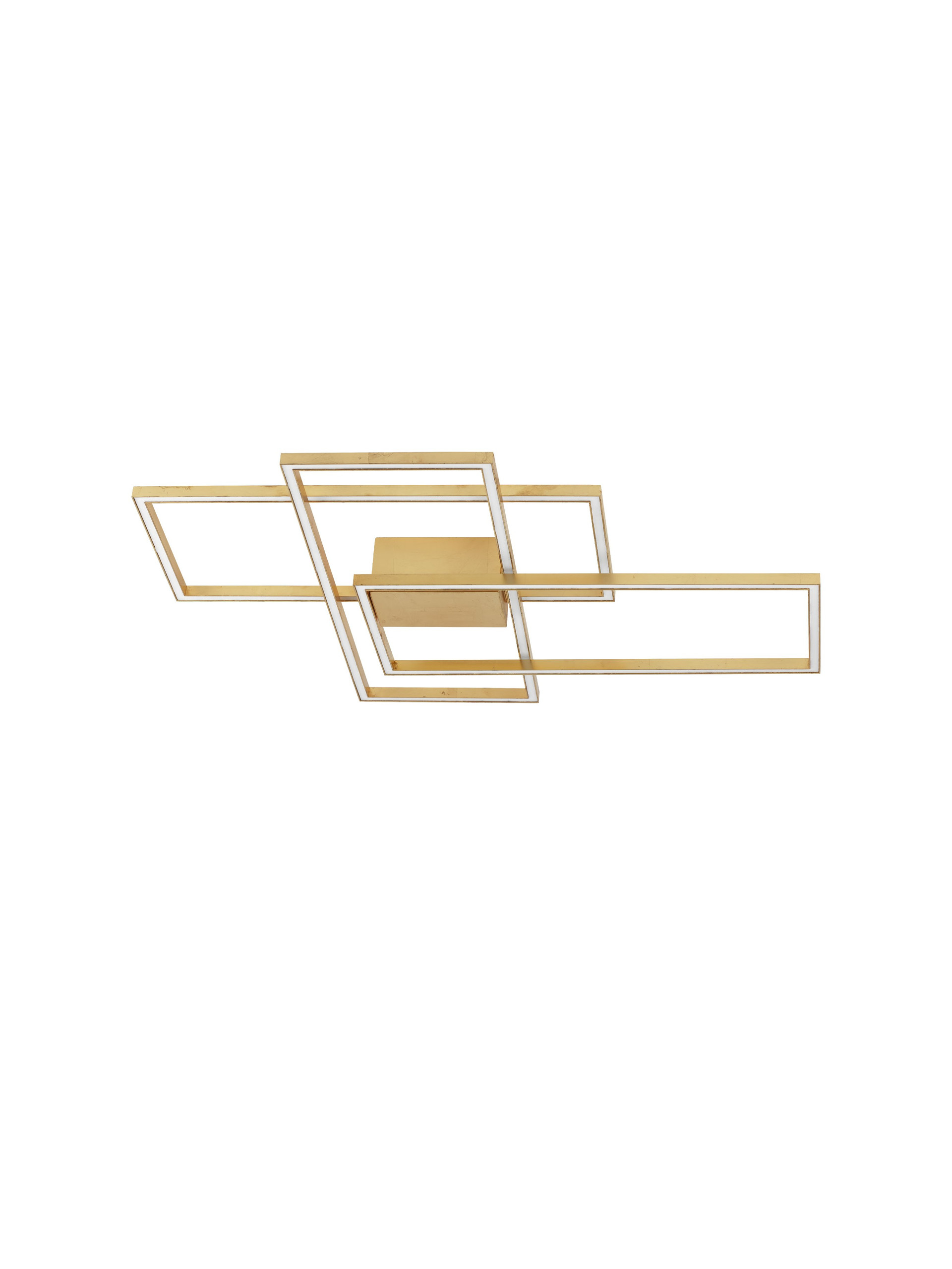 BILBAO | L 90 W 67 H 9 cm | 55 W | 3000 K | 2600 lm | IP20 | Gold | Aluminum/Acrylic