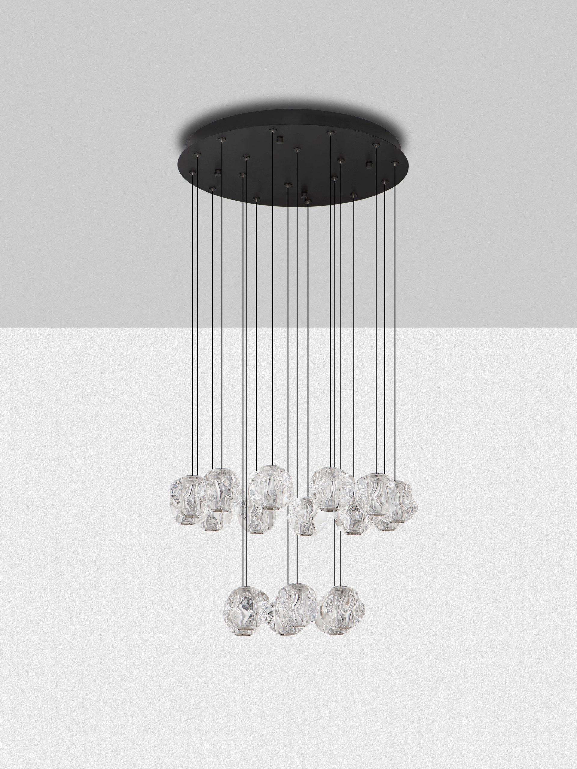 IFOS | H 210 D 60 cm | 87 W | 3000 K | 5057 lm | IP20 | Black | Metal/Acrylic