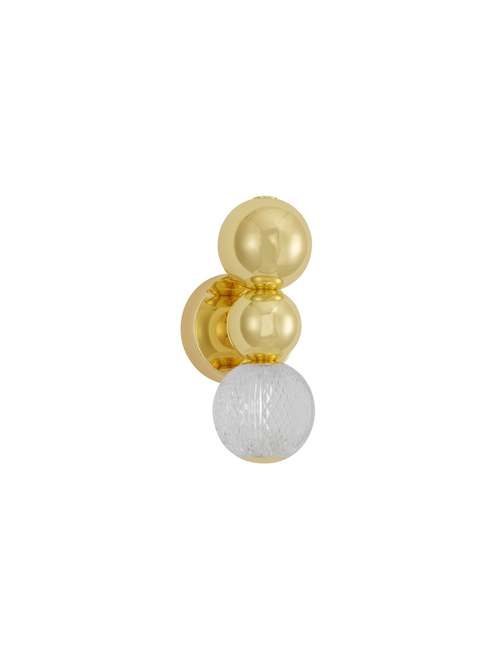 BRILLE | W 4 H 28 D 11 cm | 4 W | 3200 K | 205 lm | IP20 | Gold | Aluminum/Acrylic