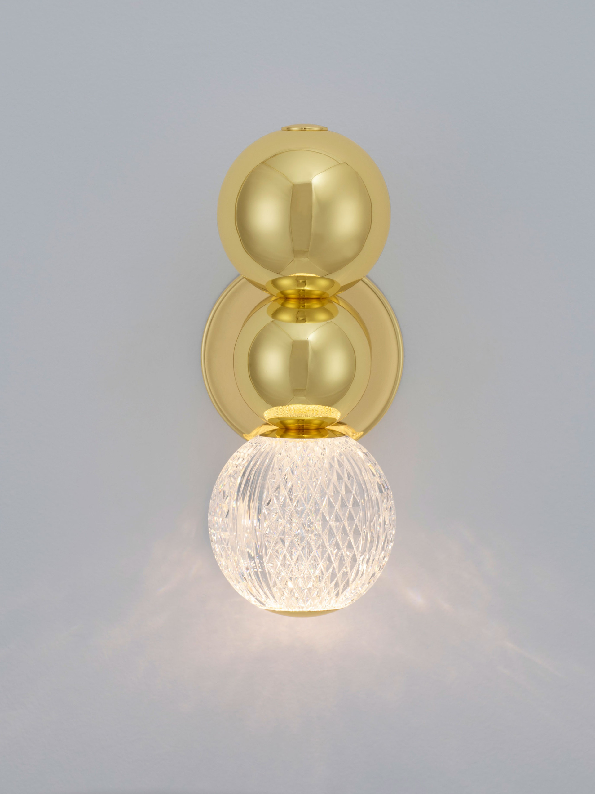 BRILLE | W 4 H 28 D 11 cm | 4 W | 3200 K | 205 lm | IP20 | Gold | Aluminum/Acrylic