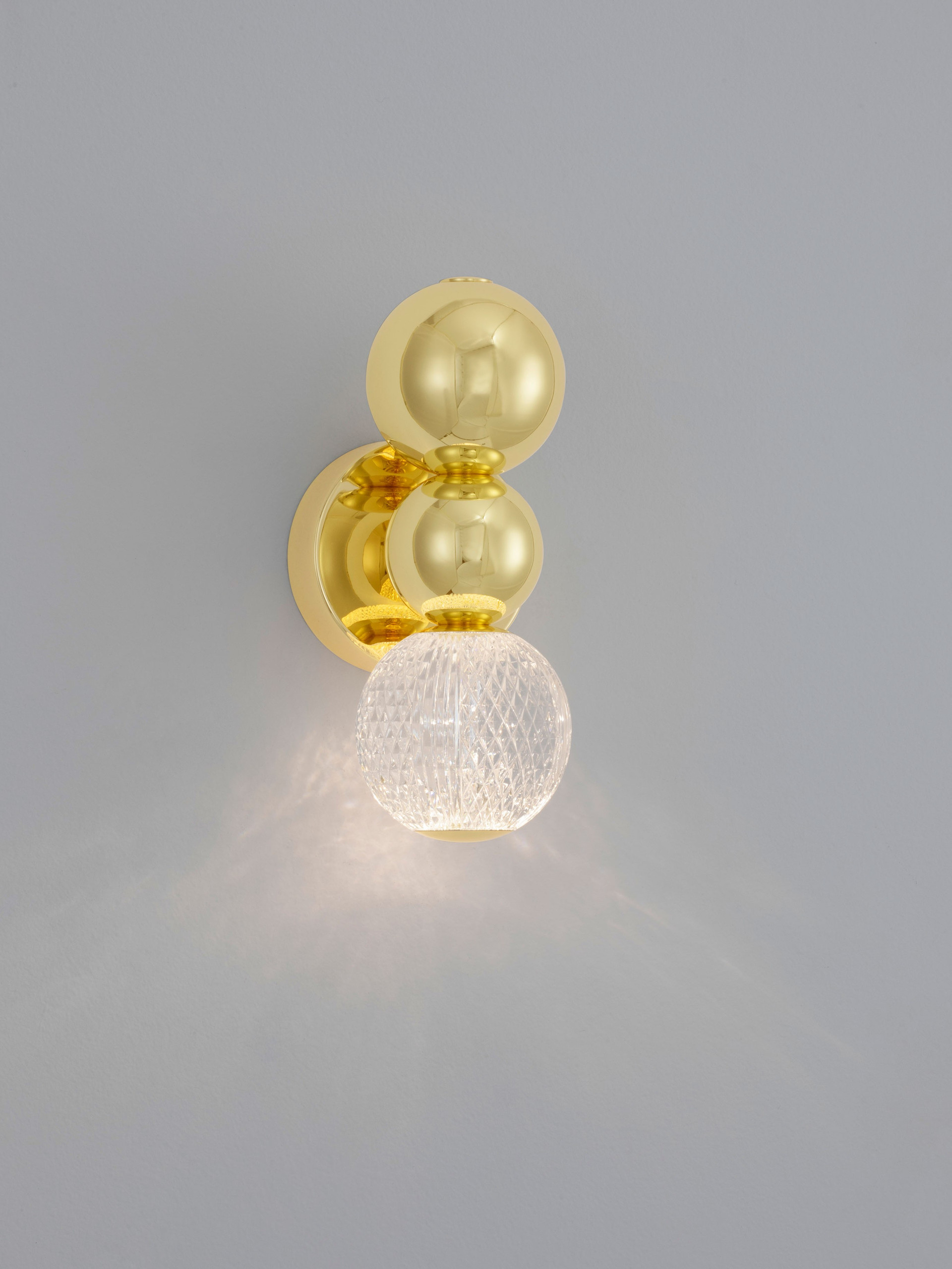 BRILLE | W 4 H 28 D 11 cm | 4 W | 3200 K | 205 lm | IP20 | Gold | Aluminum/Acrylic