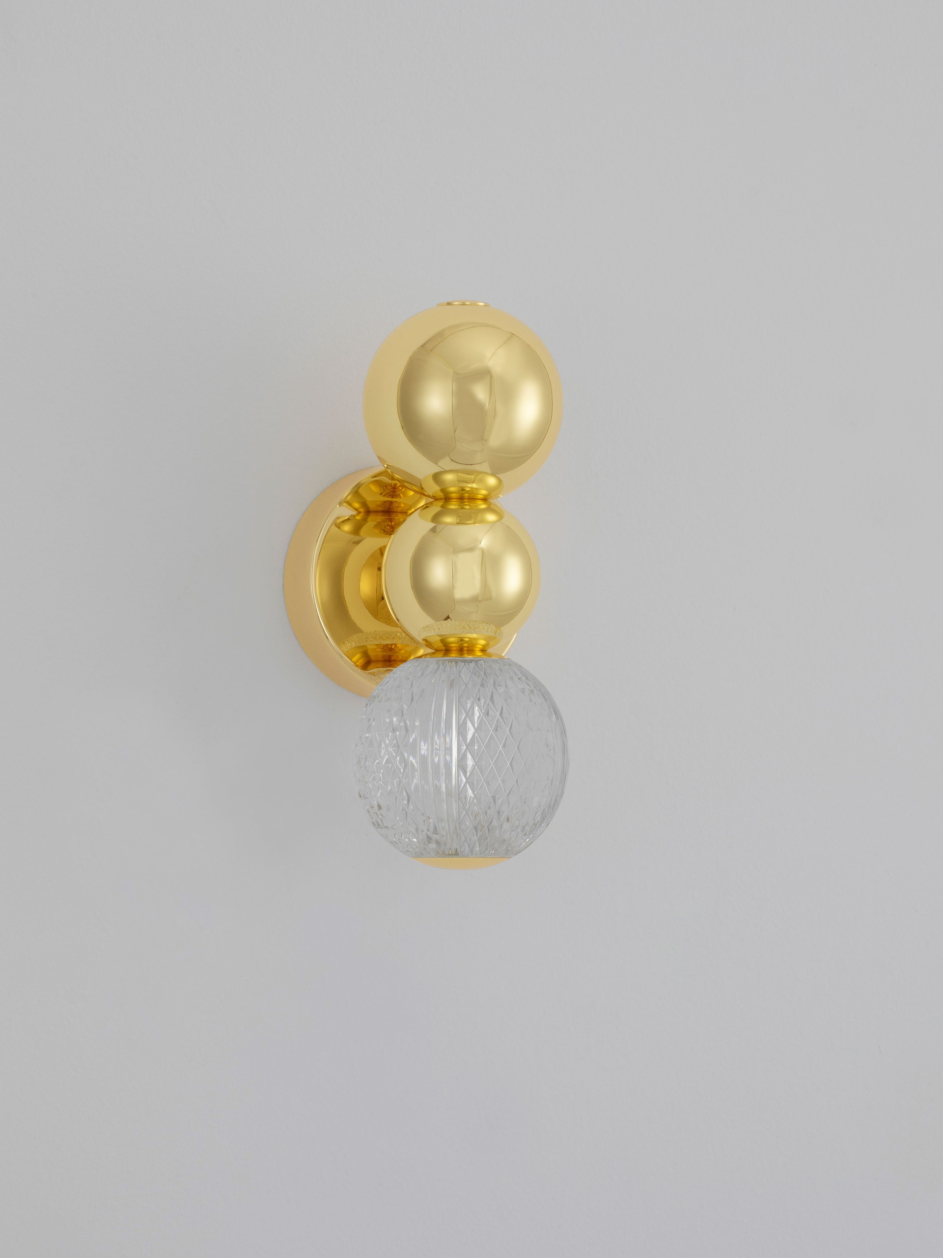 BRILLE | W 4 H 28 D 11 cm | 4 W | 3200 K | 205 lm | IP20 | Gold | Aluminum/Acrylic