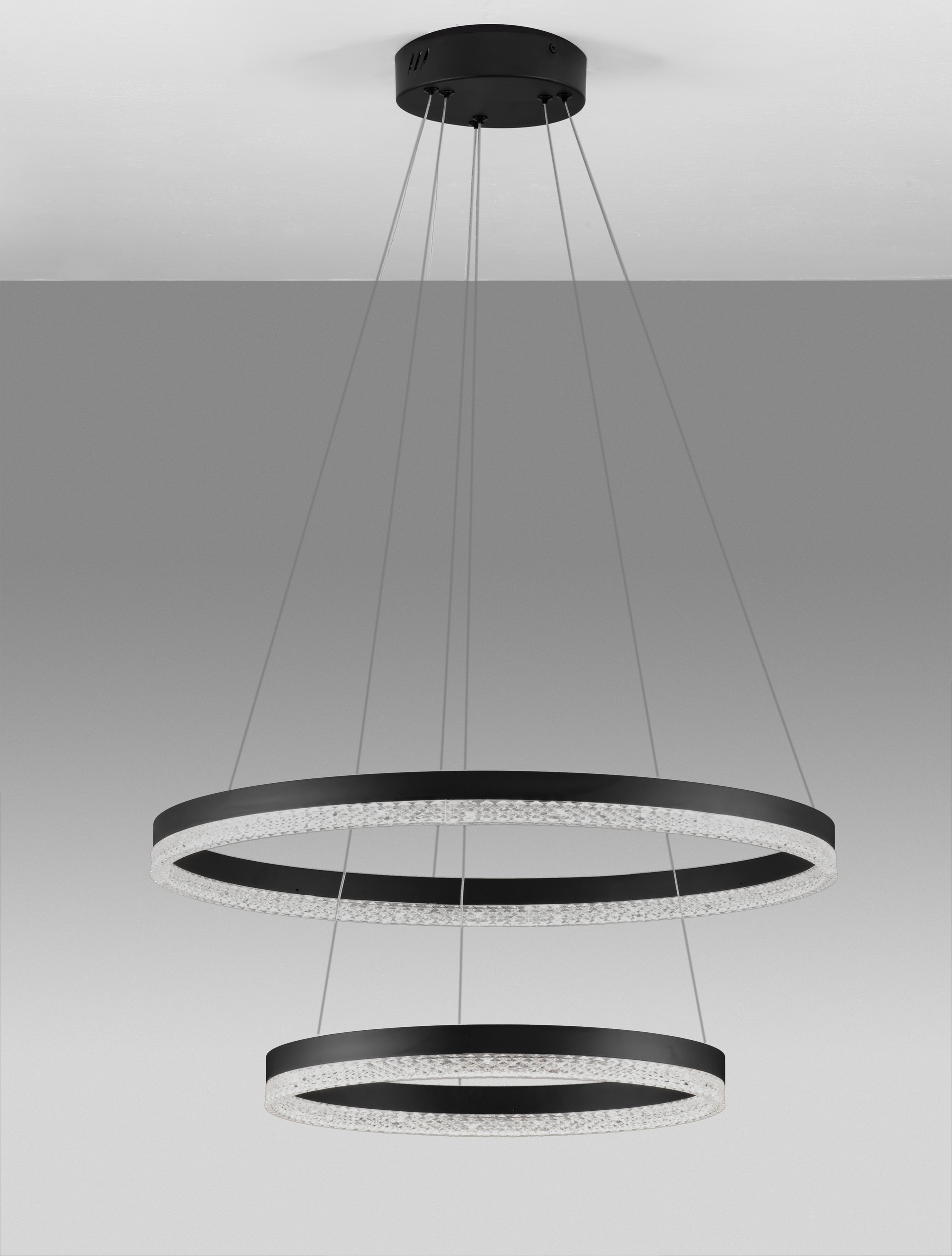 ADRIA | H 150 D 60 cm | 52 W | 3000 K | 5984 lm | IP20 | Nero | Alluminio