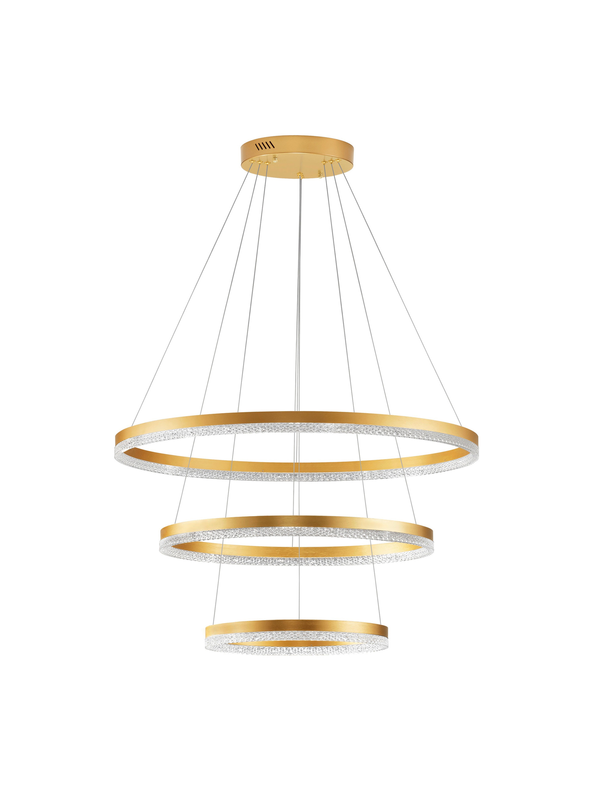 ADRIA | H 300 D 80 cm | 97 W | 3000 K | 5820 lm | IP20 | Oro | Alluminio