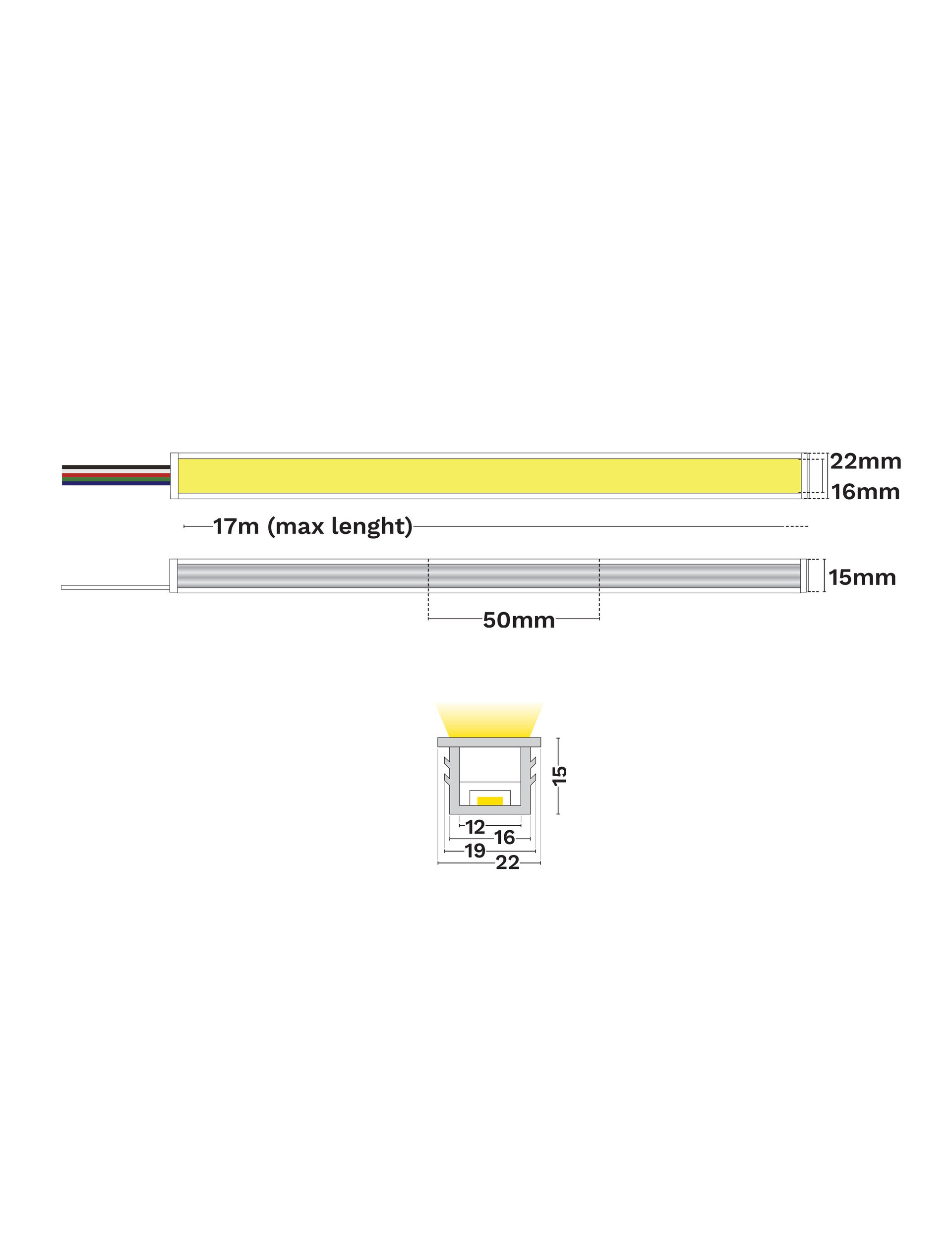 Gomu 16x15 30-10W-L17m-IP44