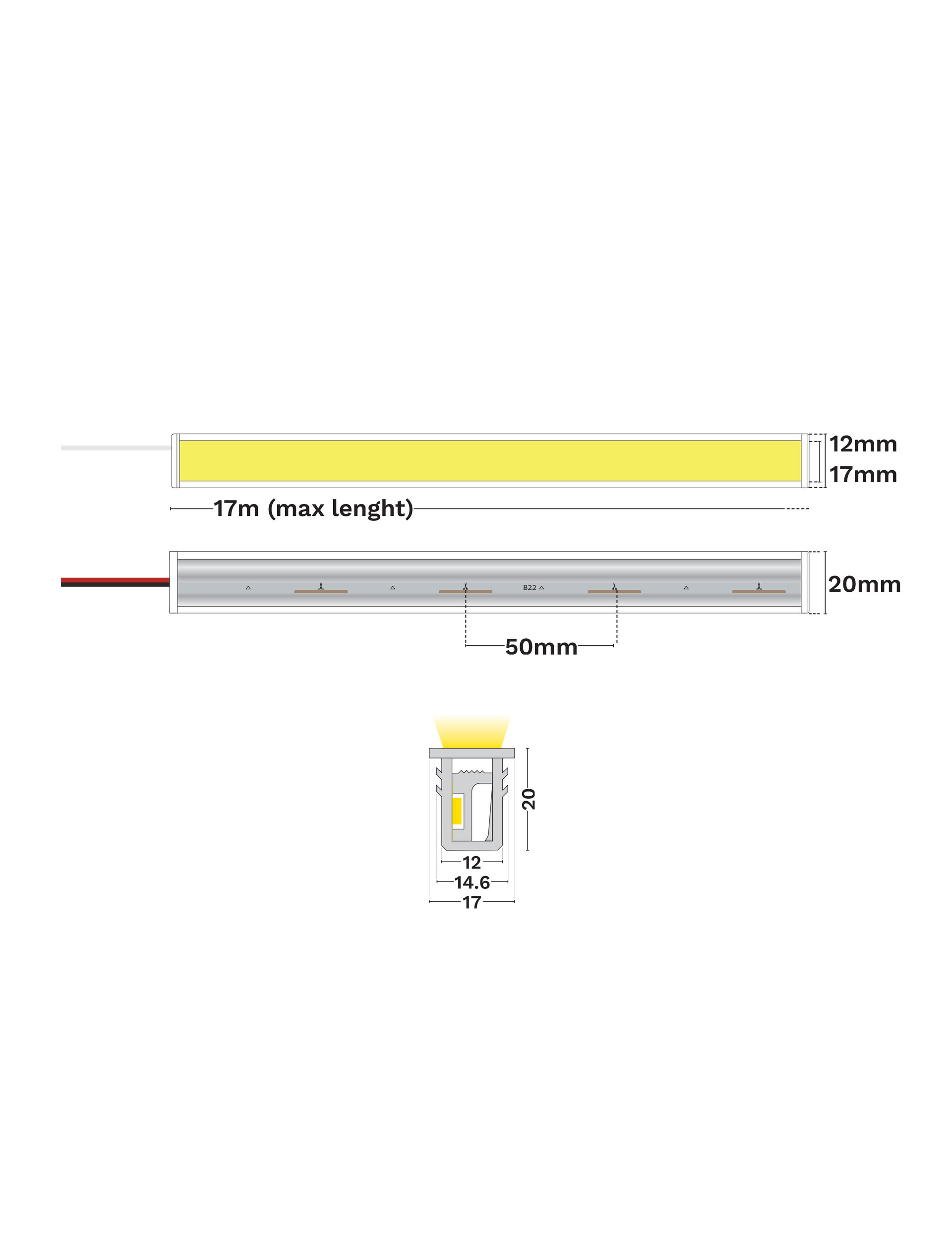 Gomu 12x20 30-10W-L17m-IP44