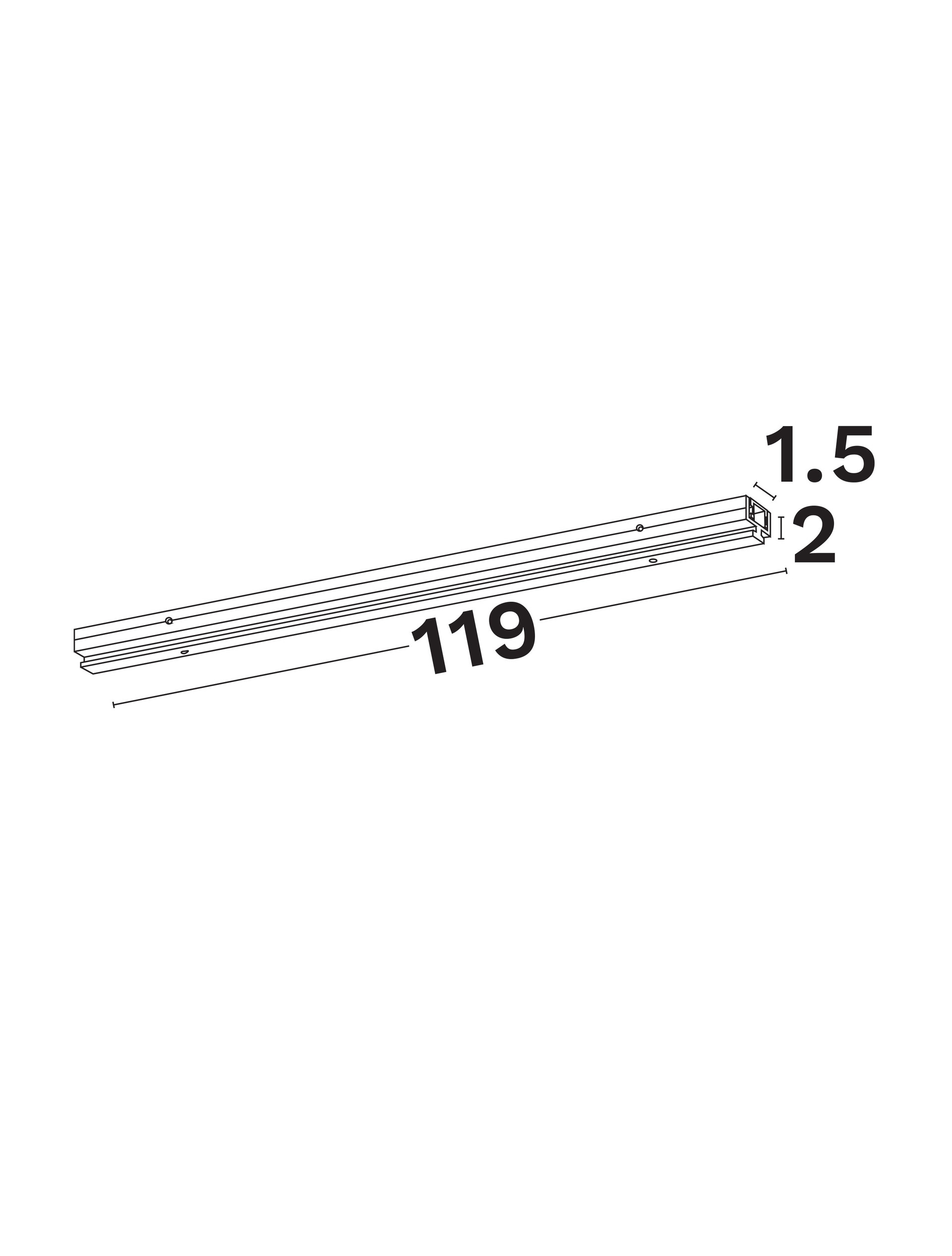 Linear Lighting Profiles B-when surfaced mounted-L119 thumbnail