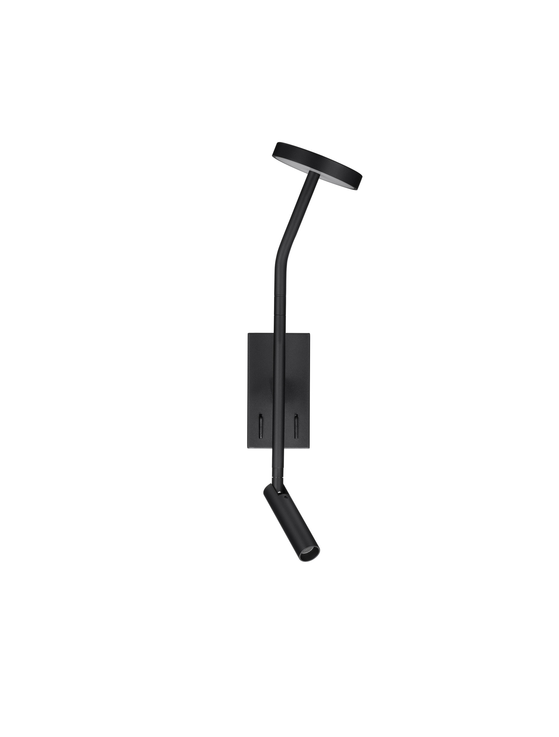 LOGOS | L 10 W 12.5 H 46 cm | 9 W | 3000 K | 487 lm | IP20 | Black | Aluminum