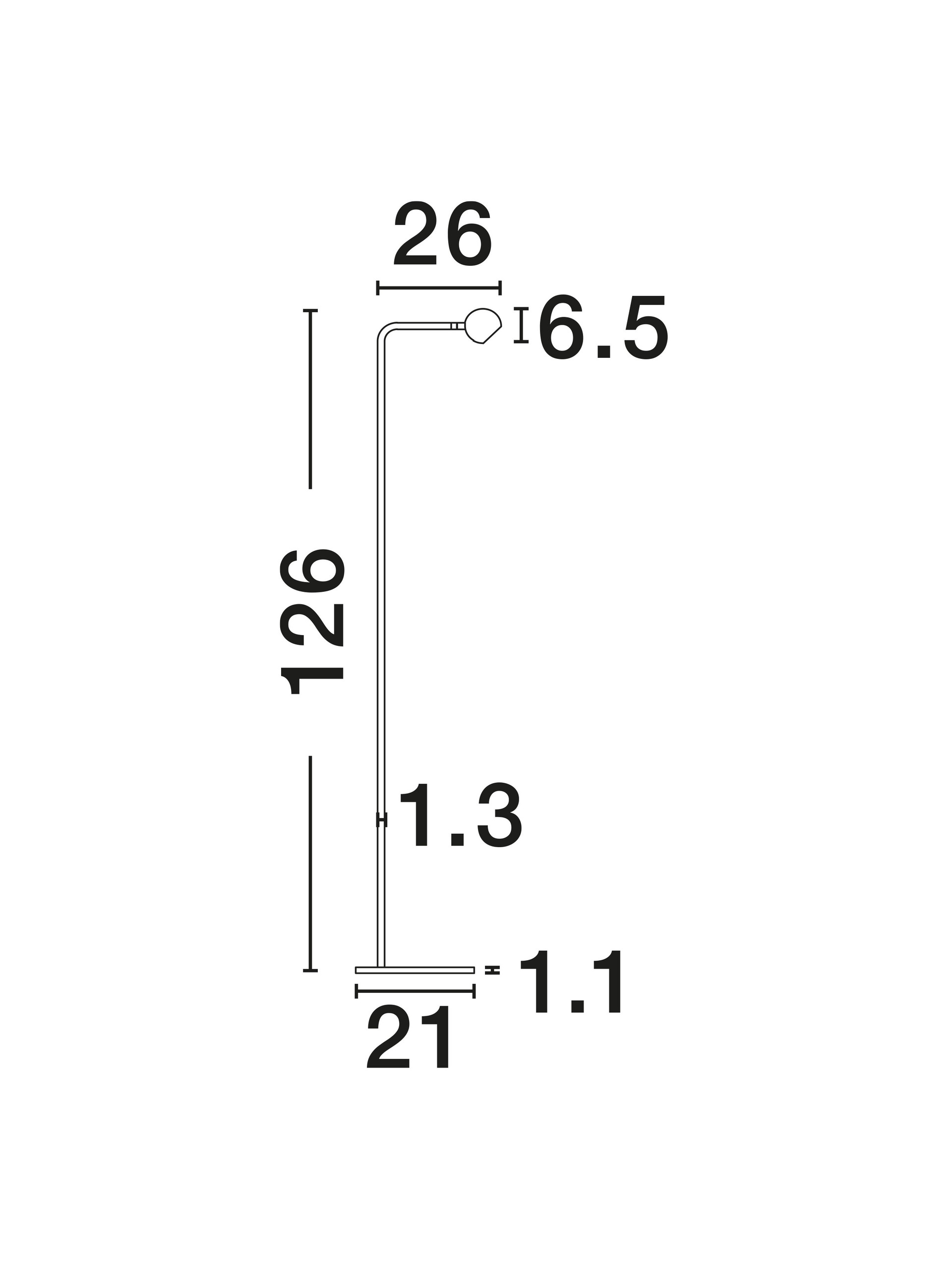 SFERA | L 26 W 21 H 126 cm | 6 W | 3000 K | 392 lm | IP20 | Black | Steel/Aluminum