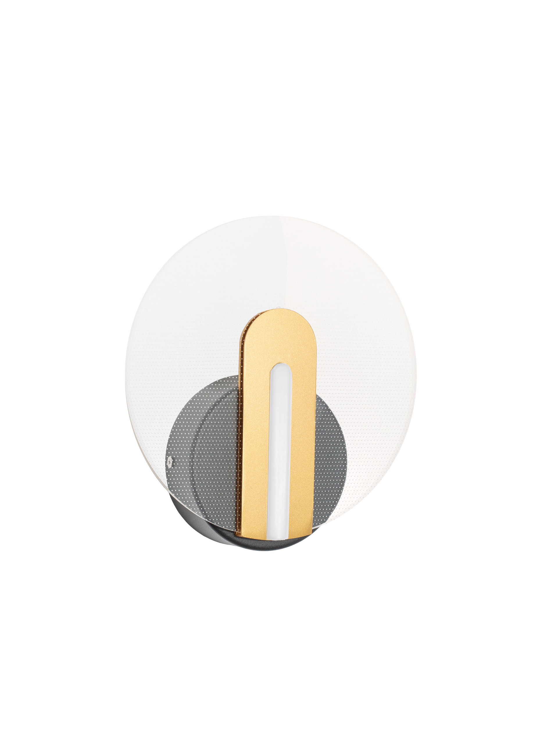 GENTI | H 11.5 D 20 cm | 8 W | 3000 K | 567 lm | IP20 | Black/Gold | Aluminum/Acrylic